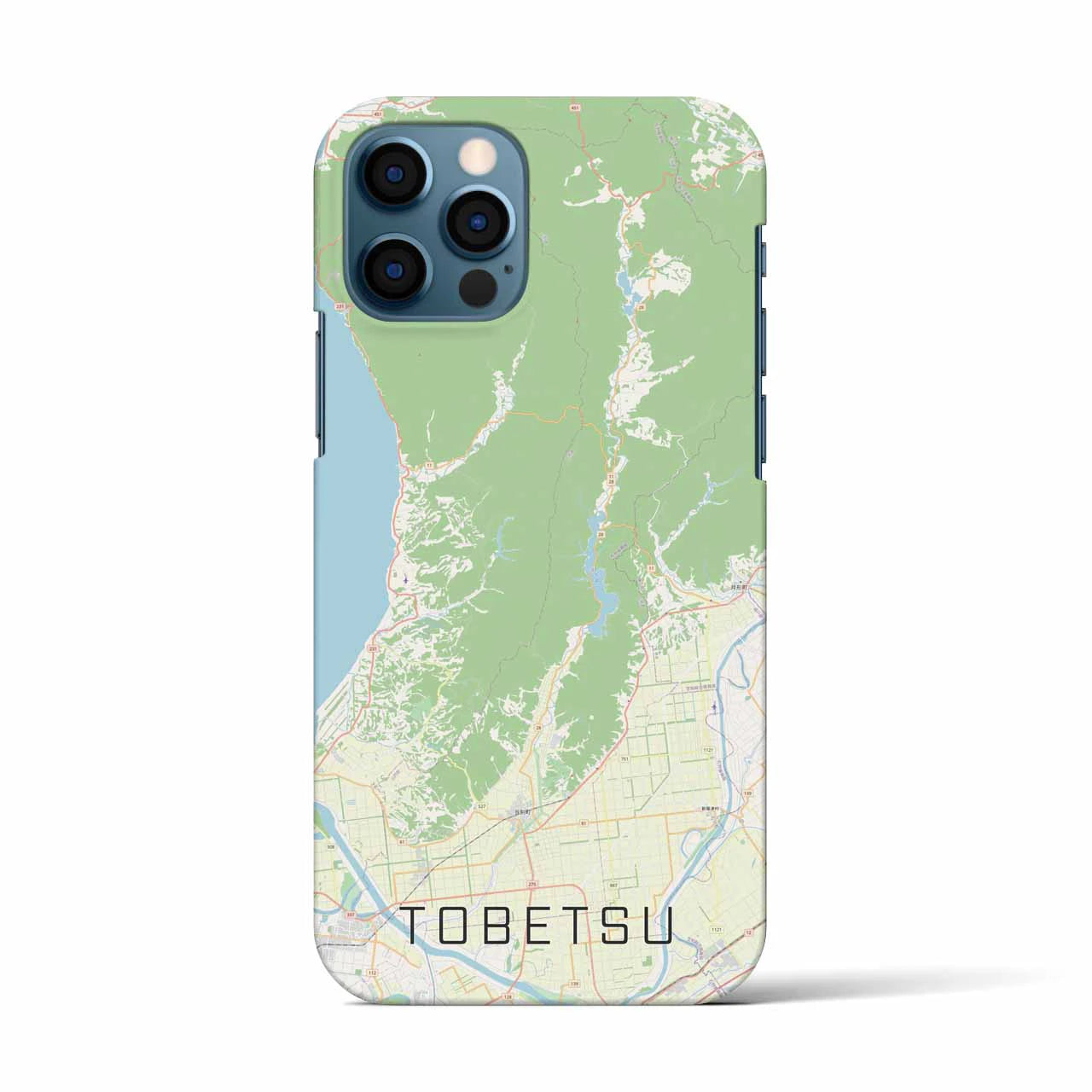 【当別(北海道)】地図柄iPhoneケース(バックカバータイプ)