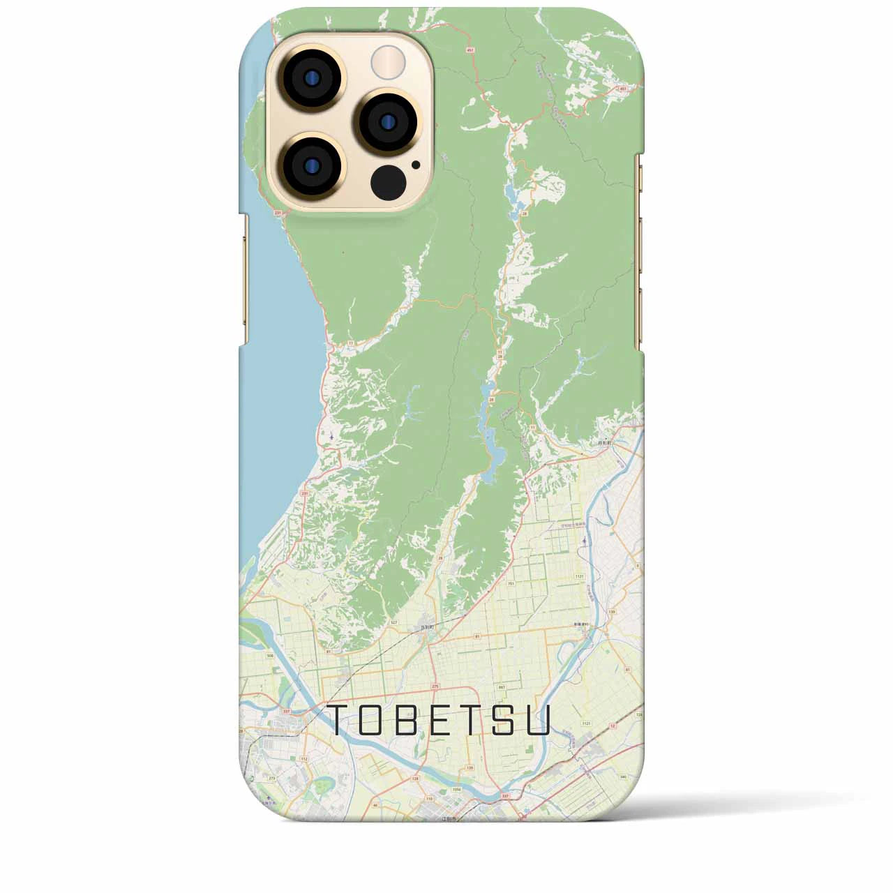 【当別(北海道)】地図柄iPhoneケース(バックカバータイプ)