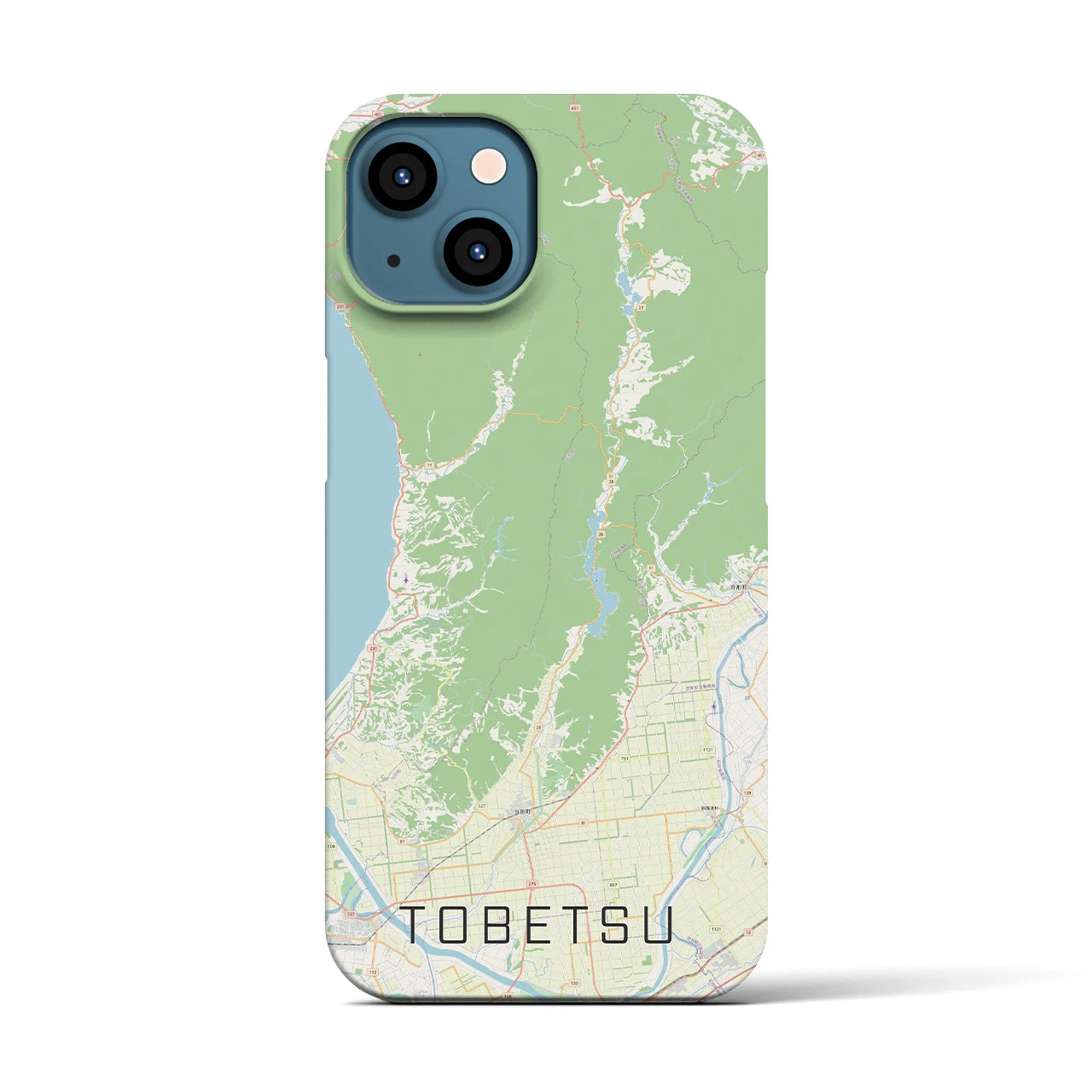 【当別(北海道)】地図柄iPhoneケース(バックカバータイプ)