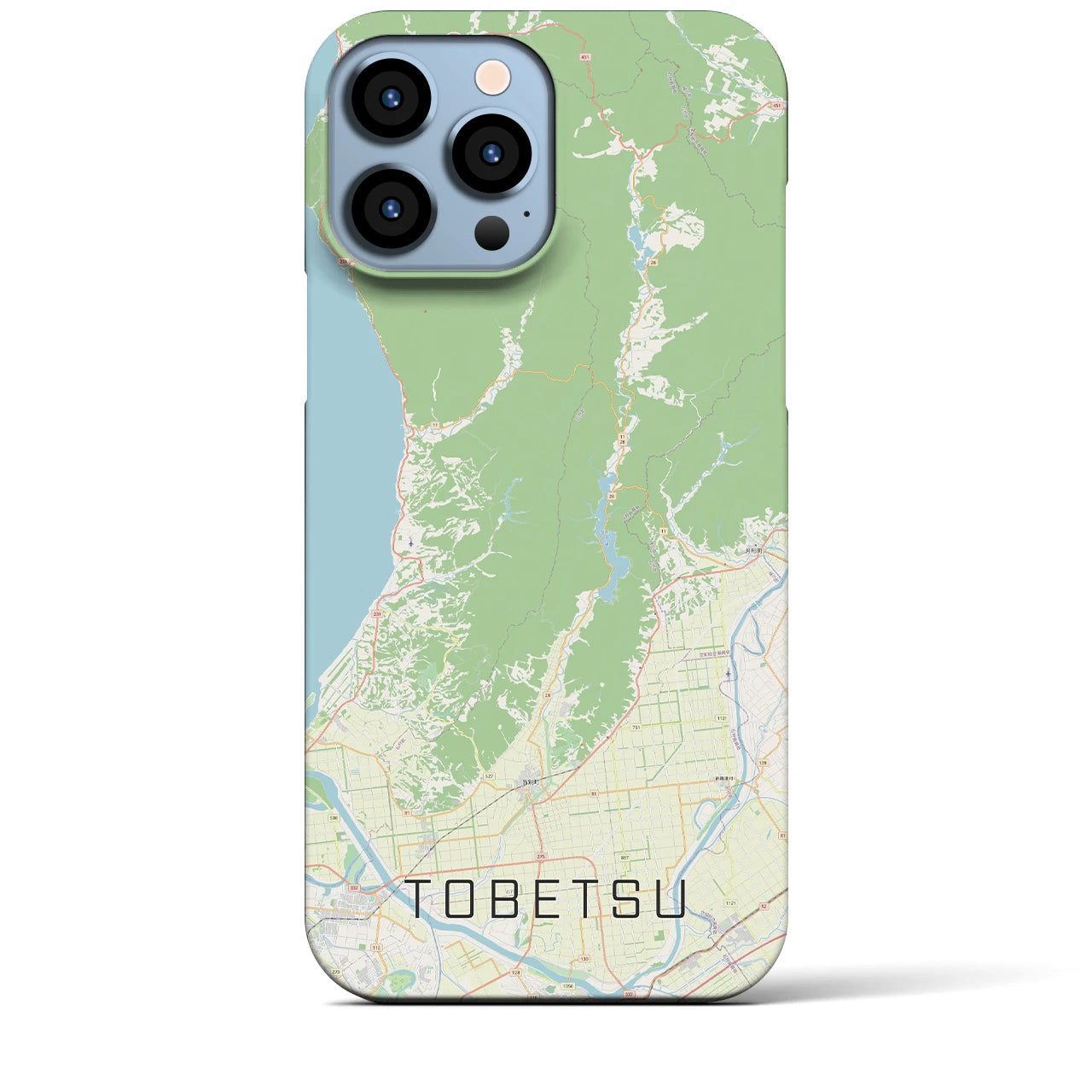 【当別(北海道)】地図柄iPhoneケース(バックカバータイプ)