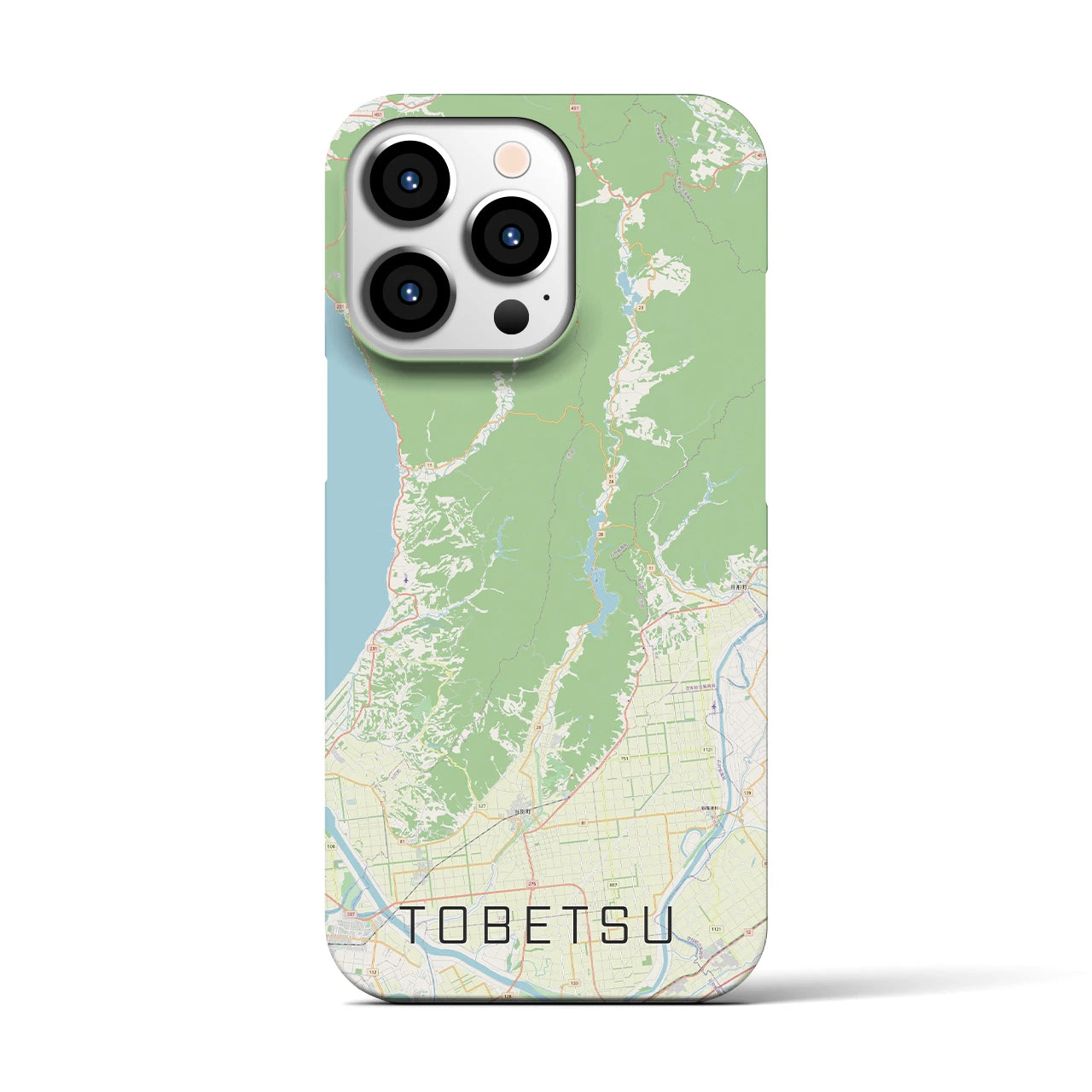【当別(北海道)】地図柄iPhoneケース(バックカバータイプ)