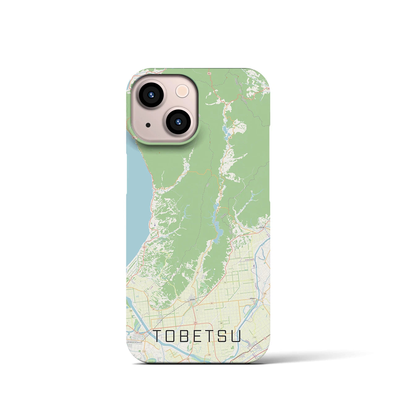 【当別(北海道)】地図柄iPhoneケース(バックカバータイプ)
