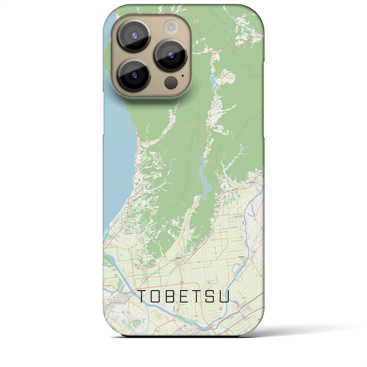 【当別(北海道)】地図柄iPhoneケース(バックカバータイプ)