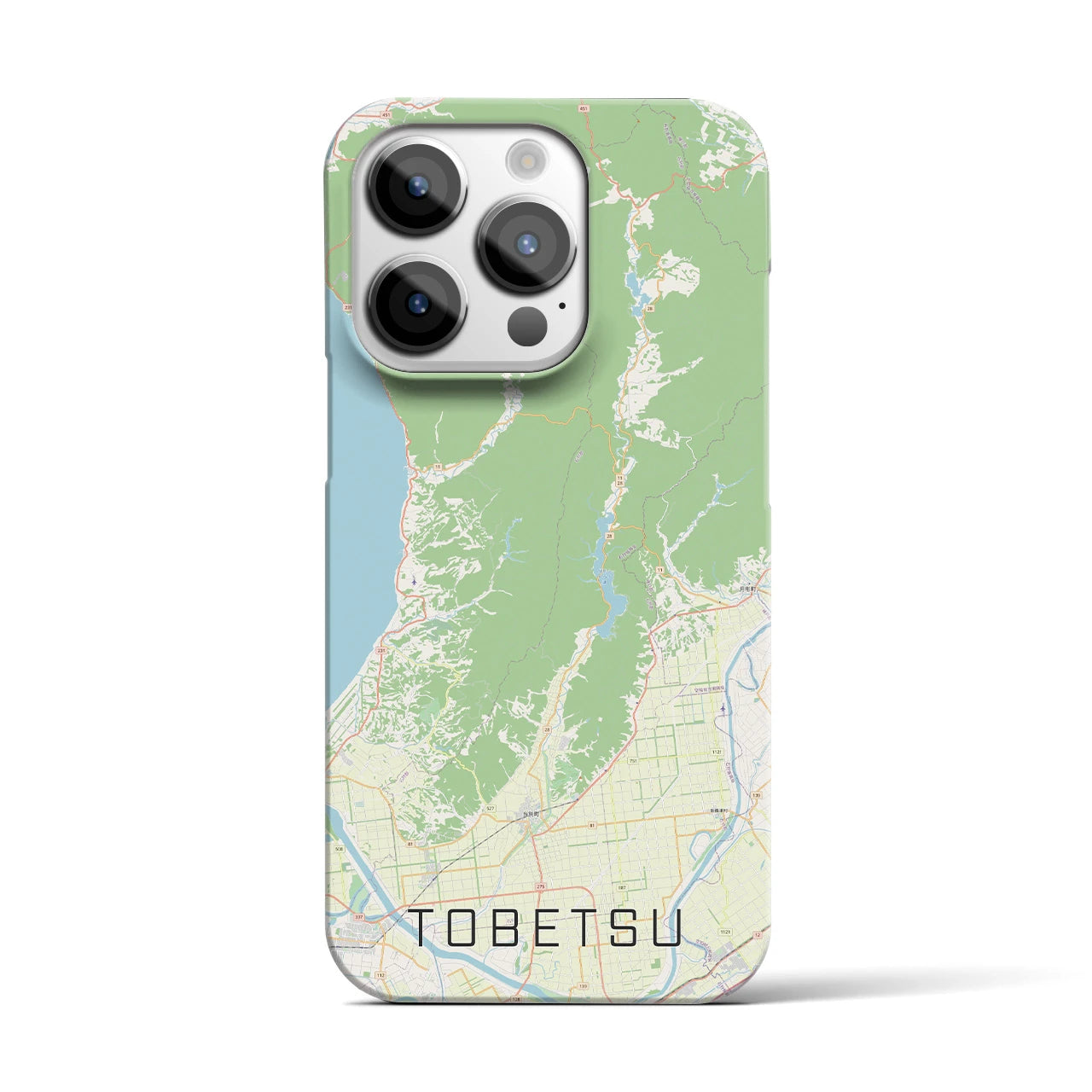 【当別(北海道)】地図柄iPhoneケース(バックカバータイプ)