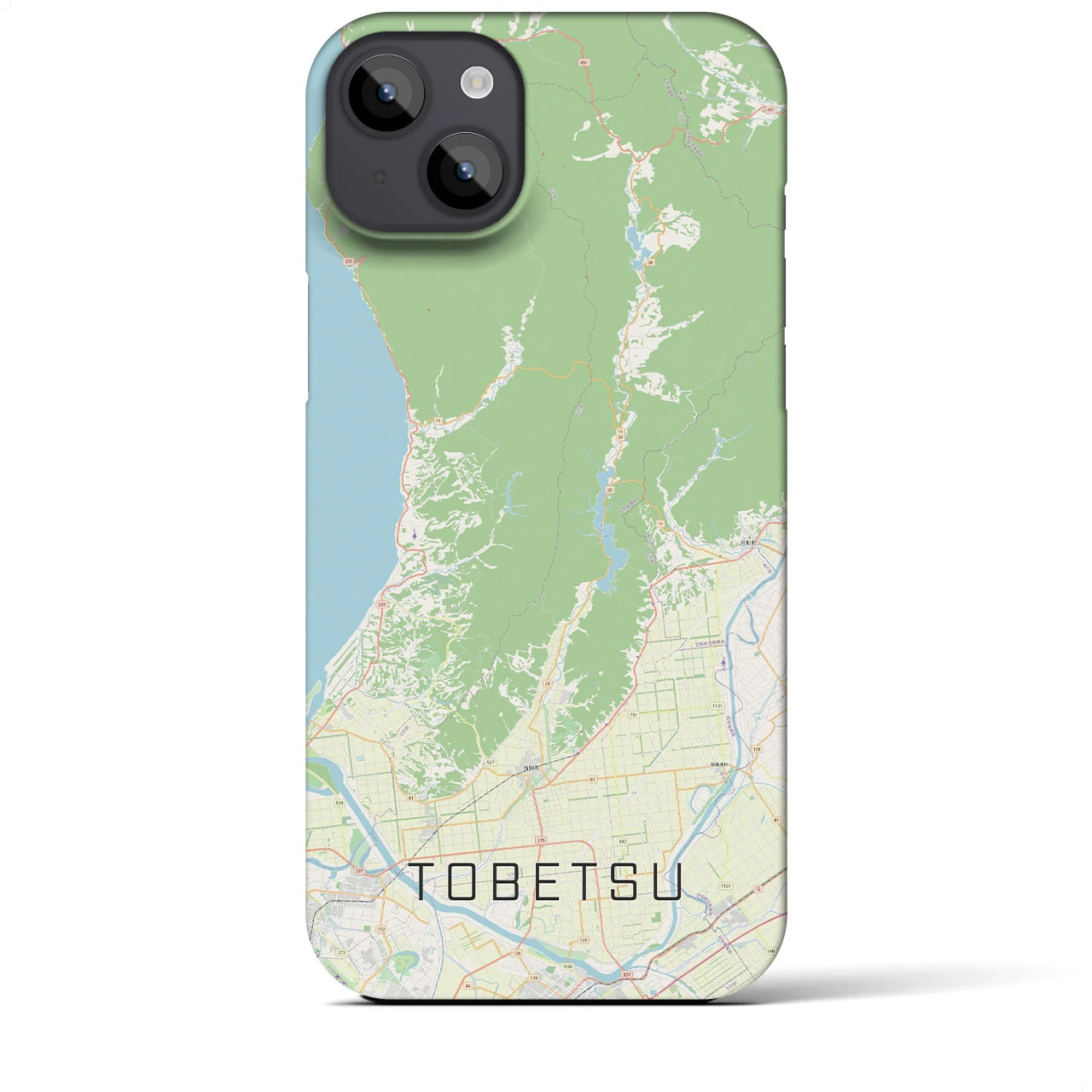 【当別(北海道)】地図柄iPhoneケース(バックカバータイプ)