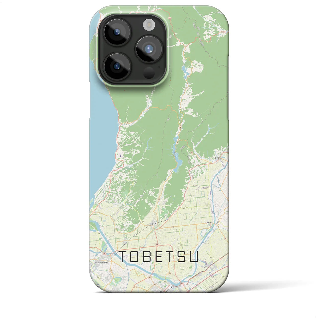 【当別(北海道)】地図柄iPhoneケース(バックカバータイプ)