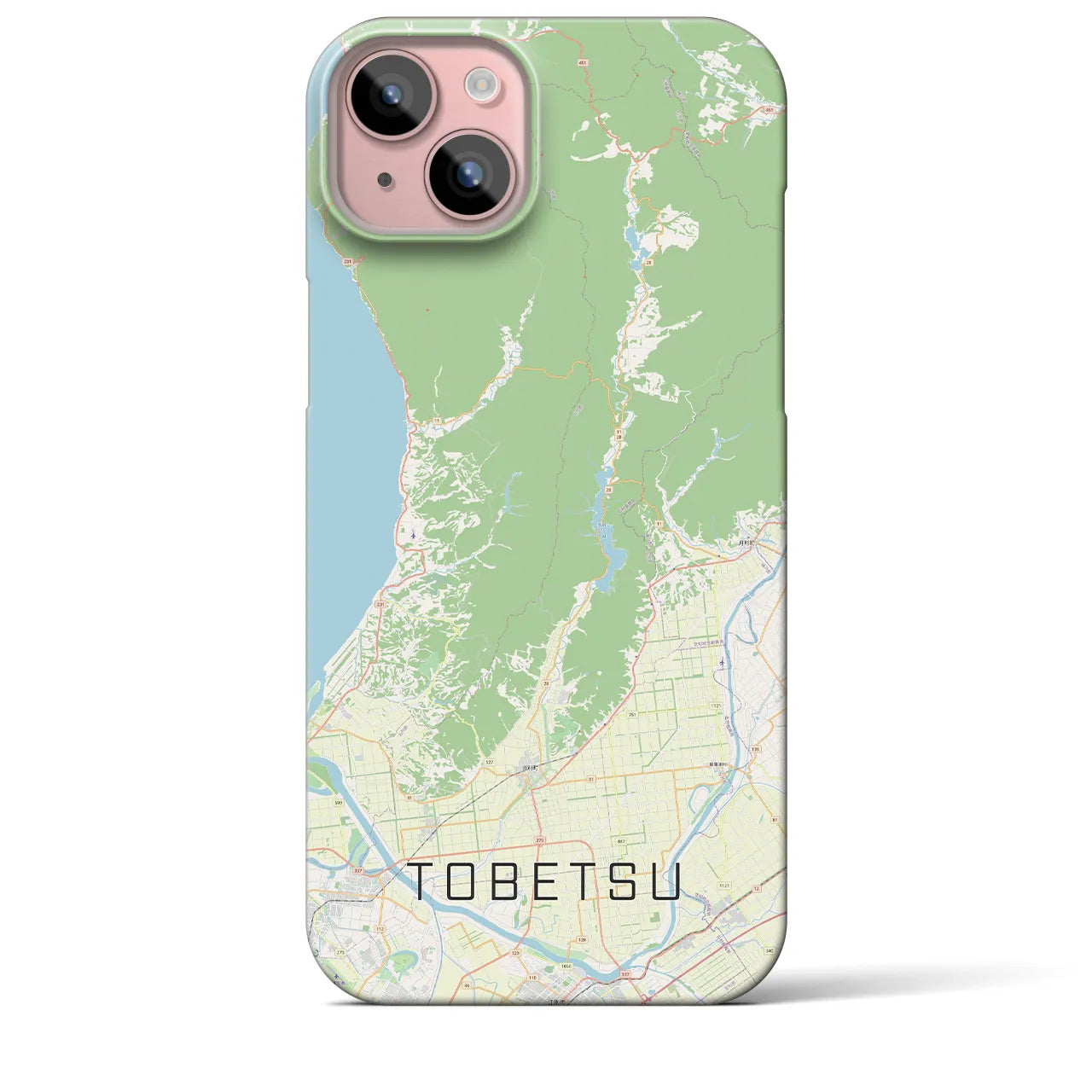 【当別(北海道)】地図柄iPhoneケース(バックカバータイプ)