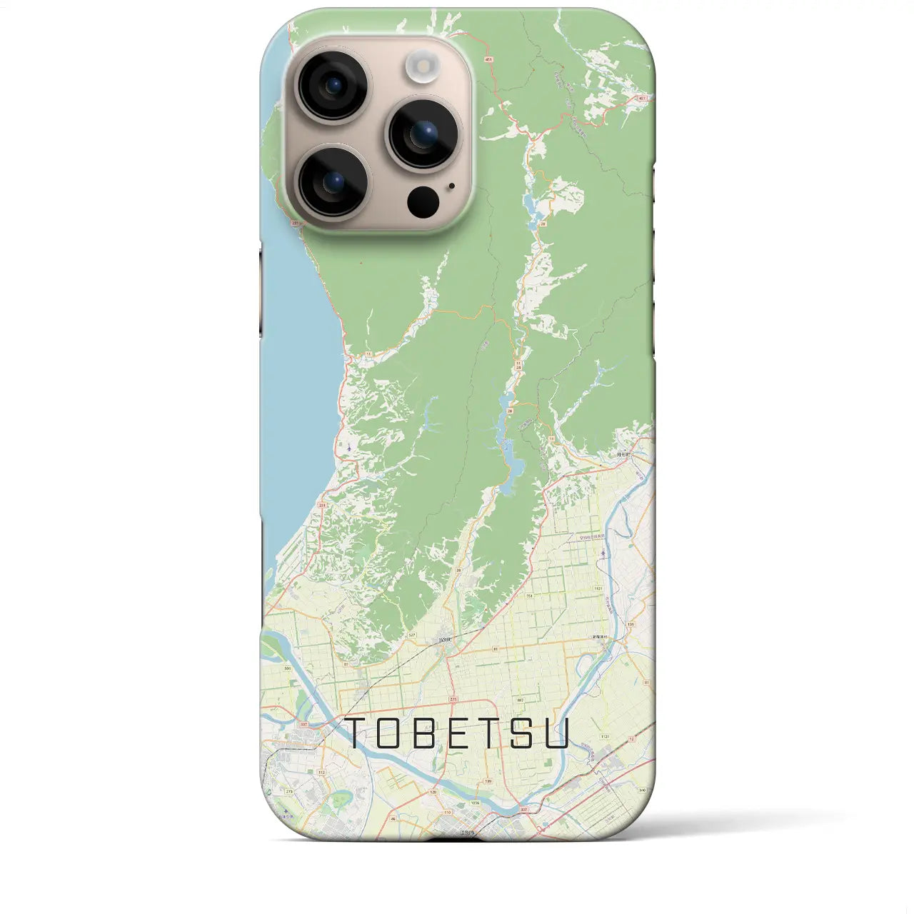 【当別(北海道)】地図柄iPhoneケース(バックカバータイプ)