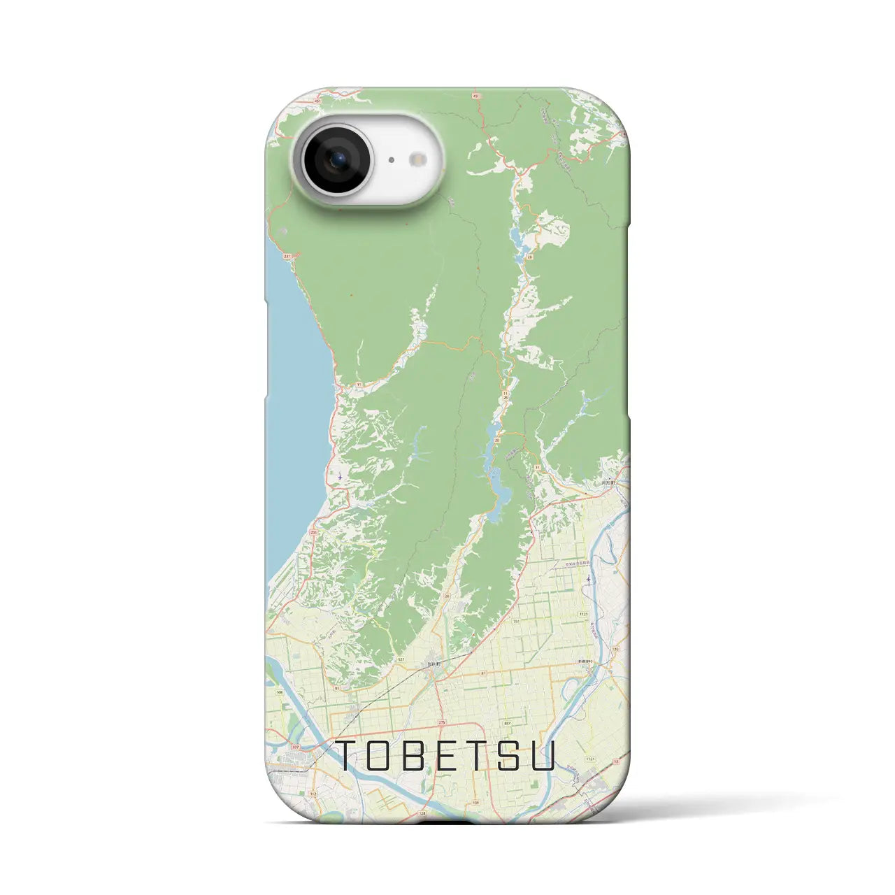 【当別(北海道)】地図柄iPhoneケース(バックカバータイプ)