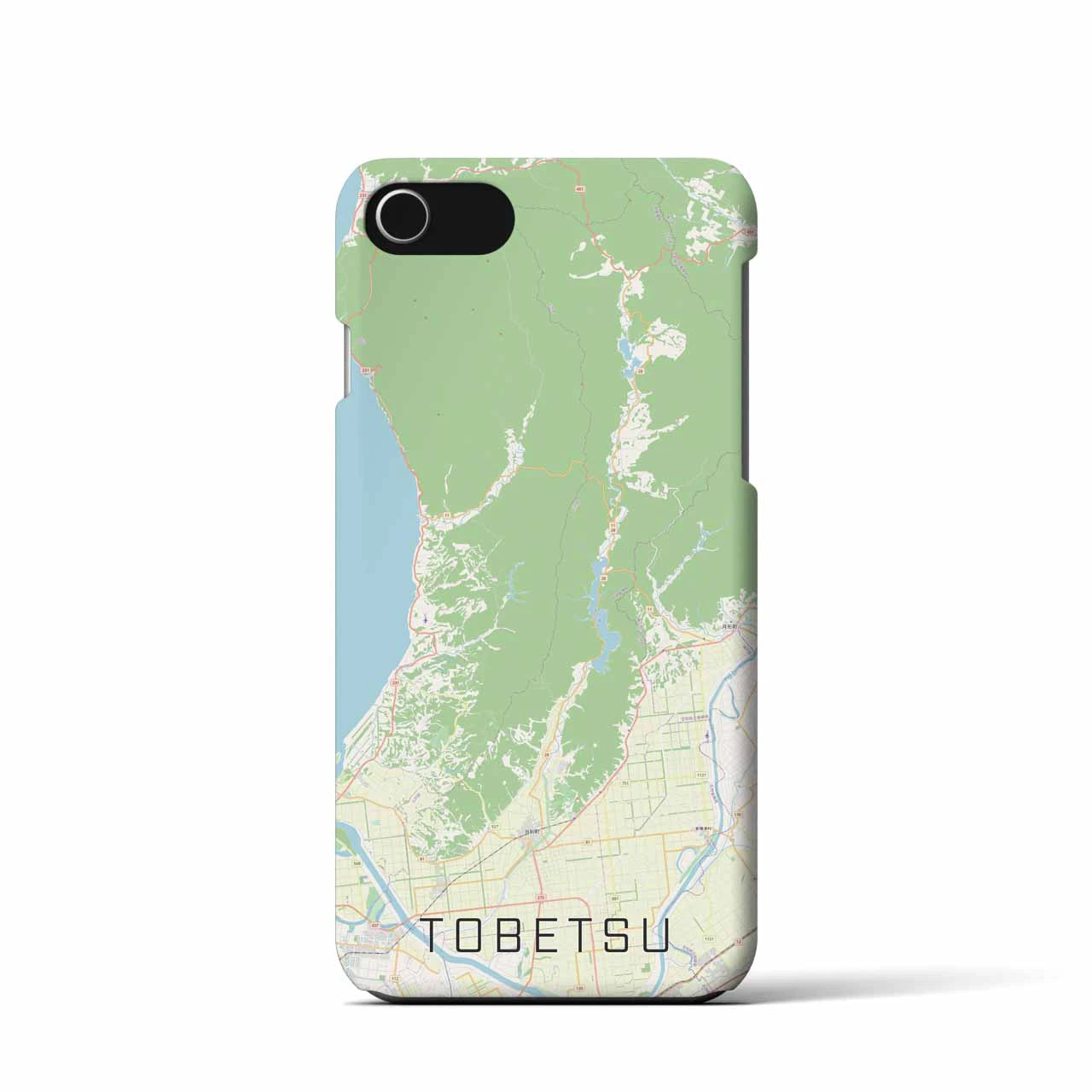 【当別(北海道)】地図柄iPhoneケース(バックカバータイプ)