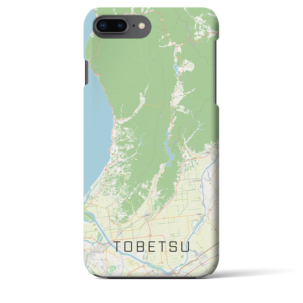 【当別(北海道)】地図柄iPhoneケース(バックカバータイプ)