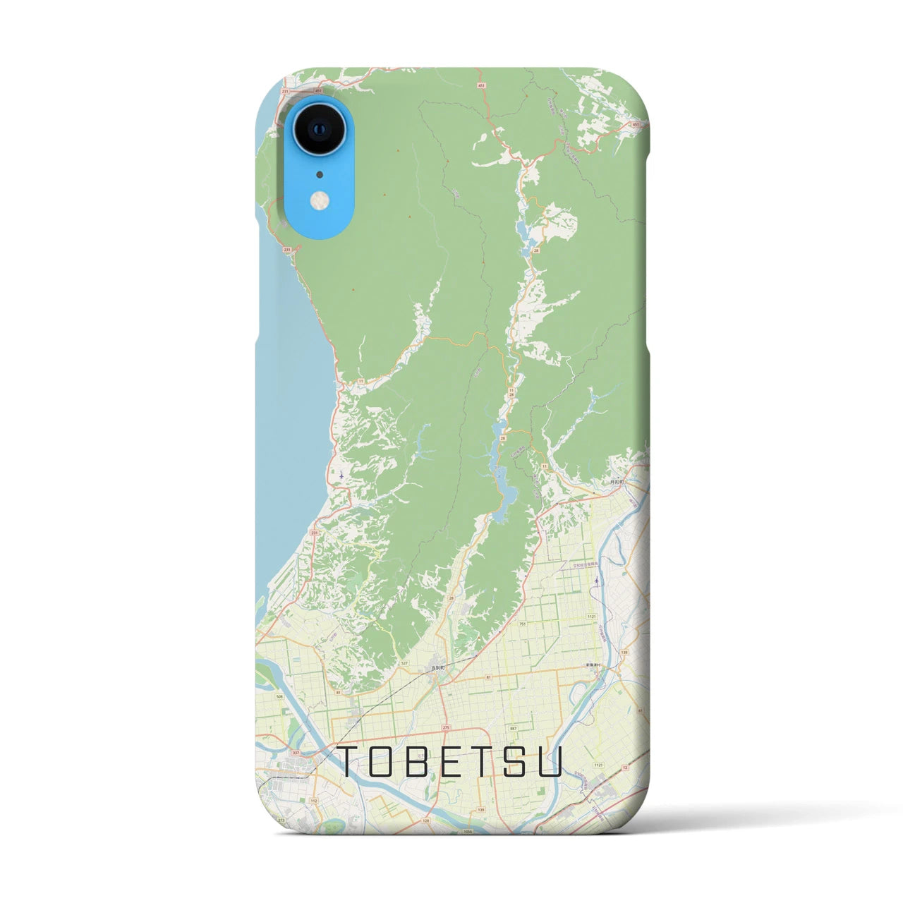 【当別(北海道)】地図柄iPhoneケース(バックカバータイプ)