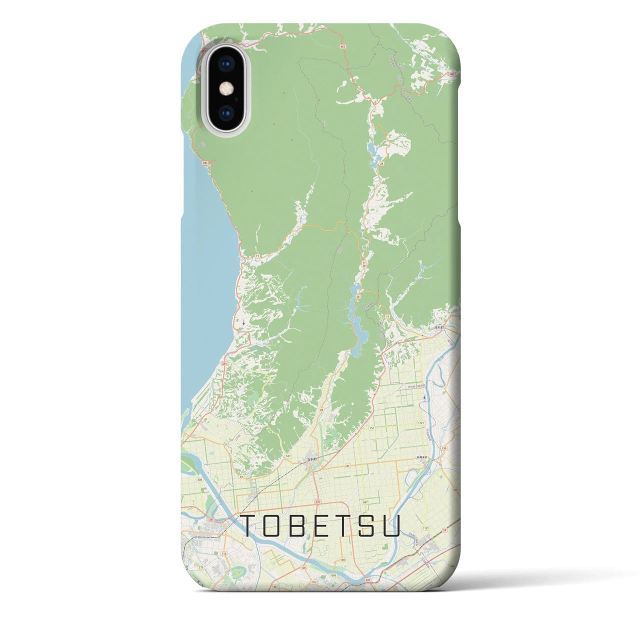 【当別(北海道)】地図柄iPhoneケース(バックカバータイプ)