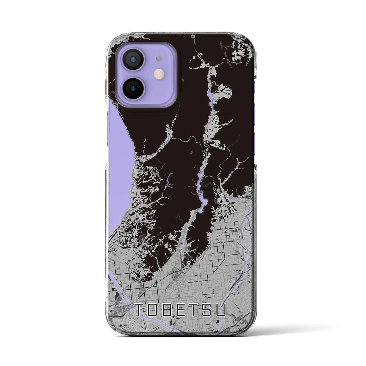 【当別(北海道)】地図柄iPhoneケース(クリアタイプ)