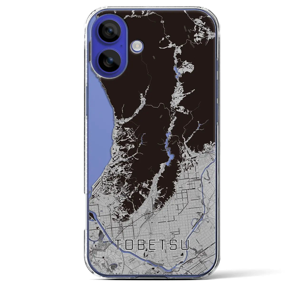 【当別(北海道)】地図柄iPhoneケース(クリアタイプ)