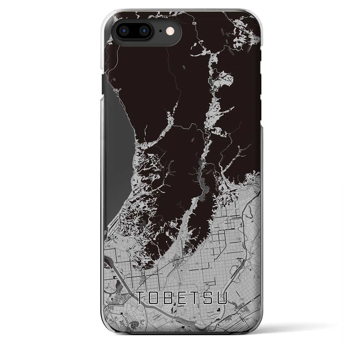 【当別(北海道)】地図柄iPhoneケース(クリアタイプ)