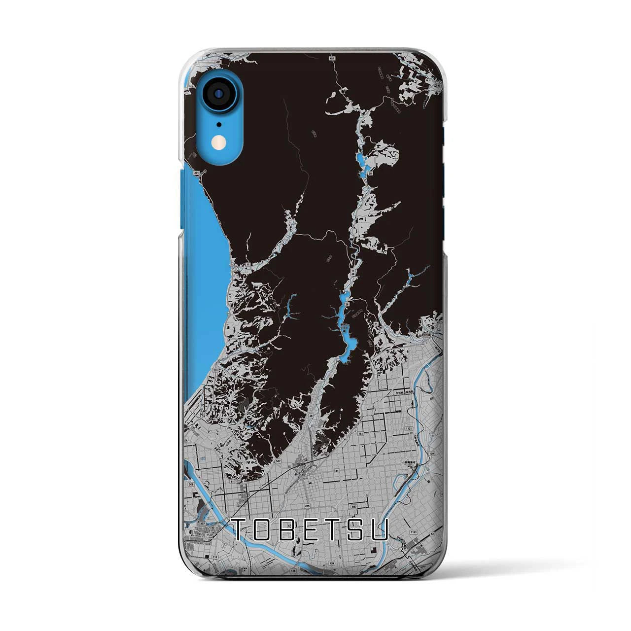 【当別(北海道)】地図柄iPhoneケース(クリアタイプ)