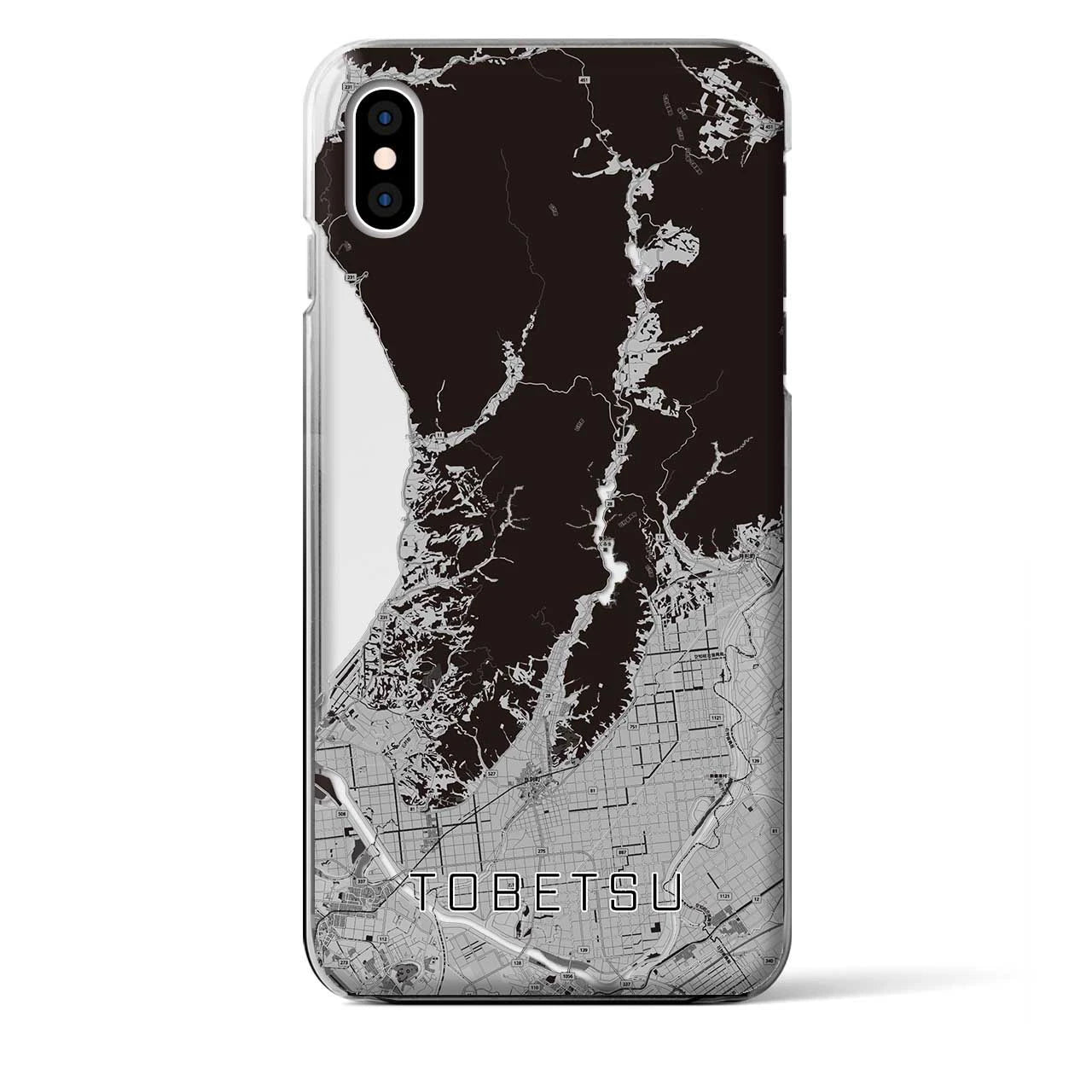 【当別(北海道)】地図柄iPhoneケース(クリアタイプ)