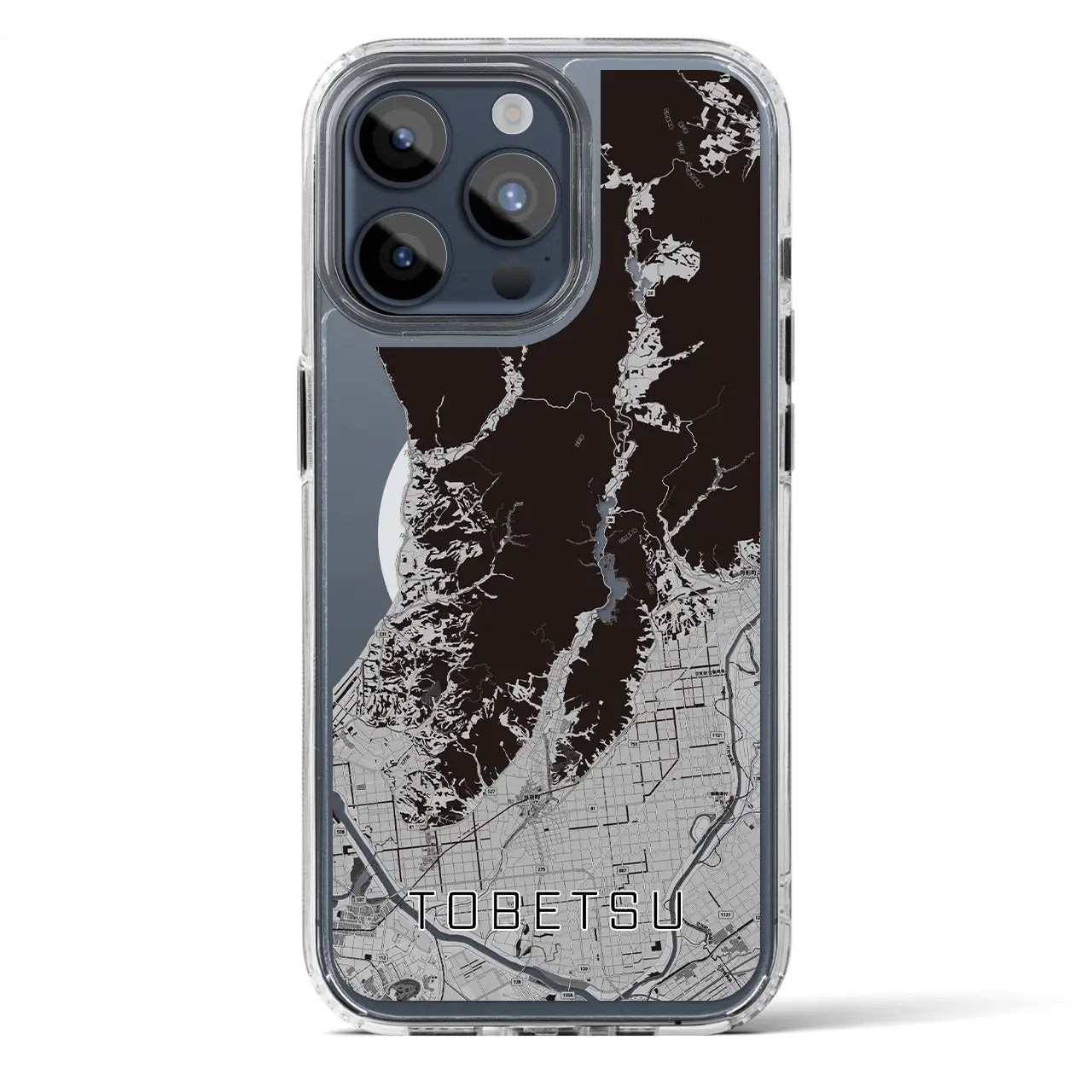 【当別(北海道)】地図柄iPhoneケース(MagSafeタイプ)