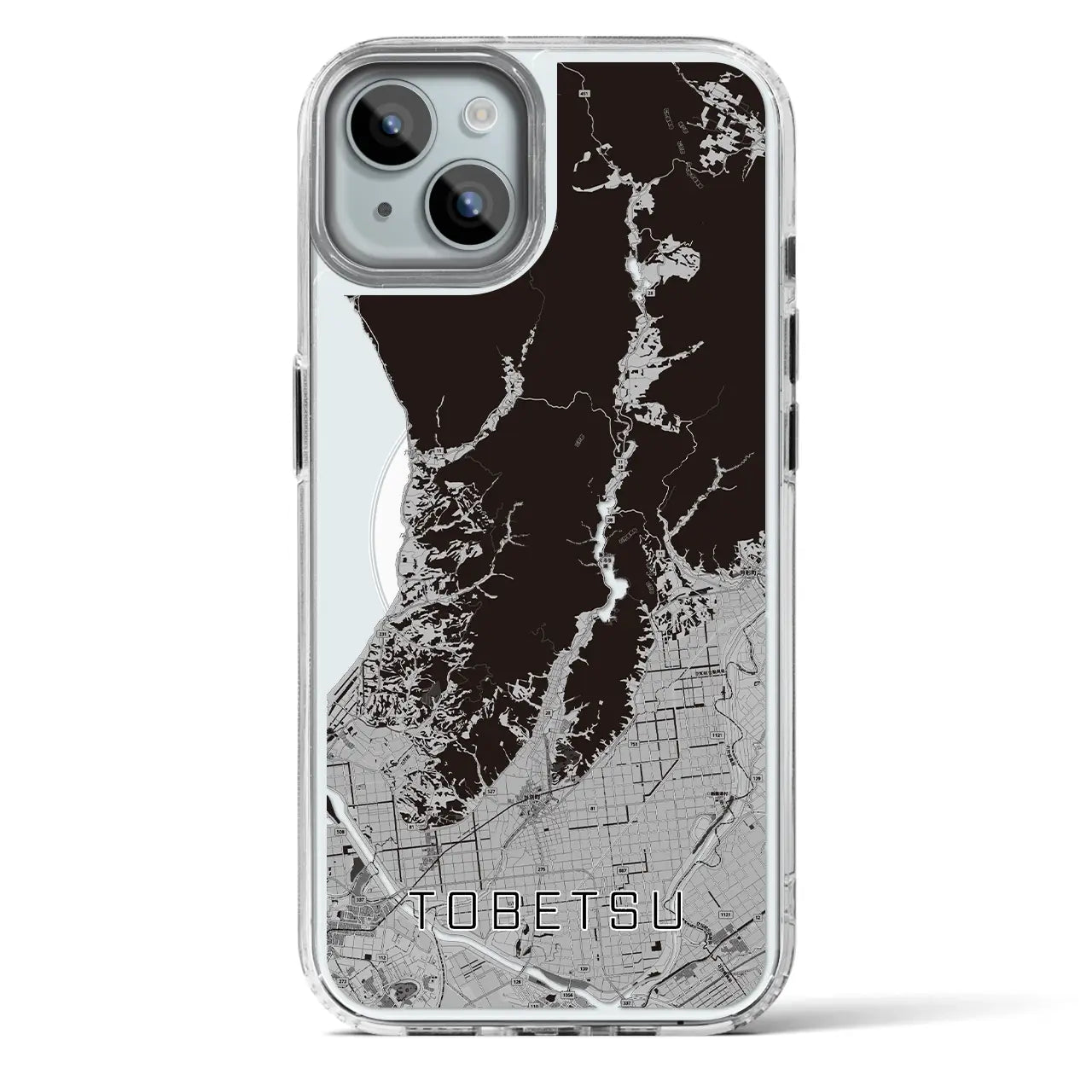 【当別(北海道)】地図柄iPhoneケース(MagSafeタイプ)