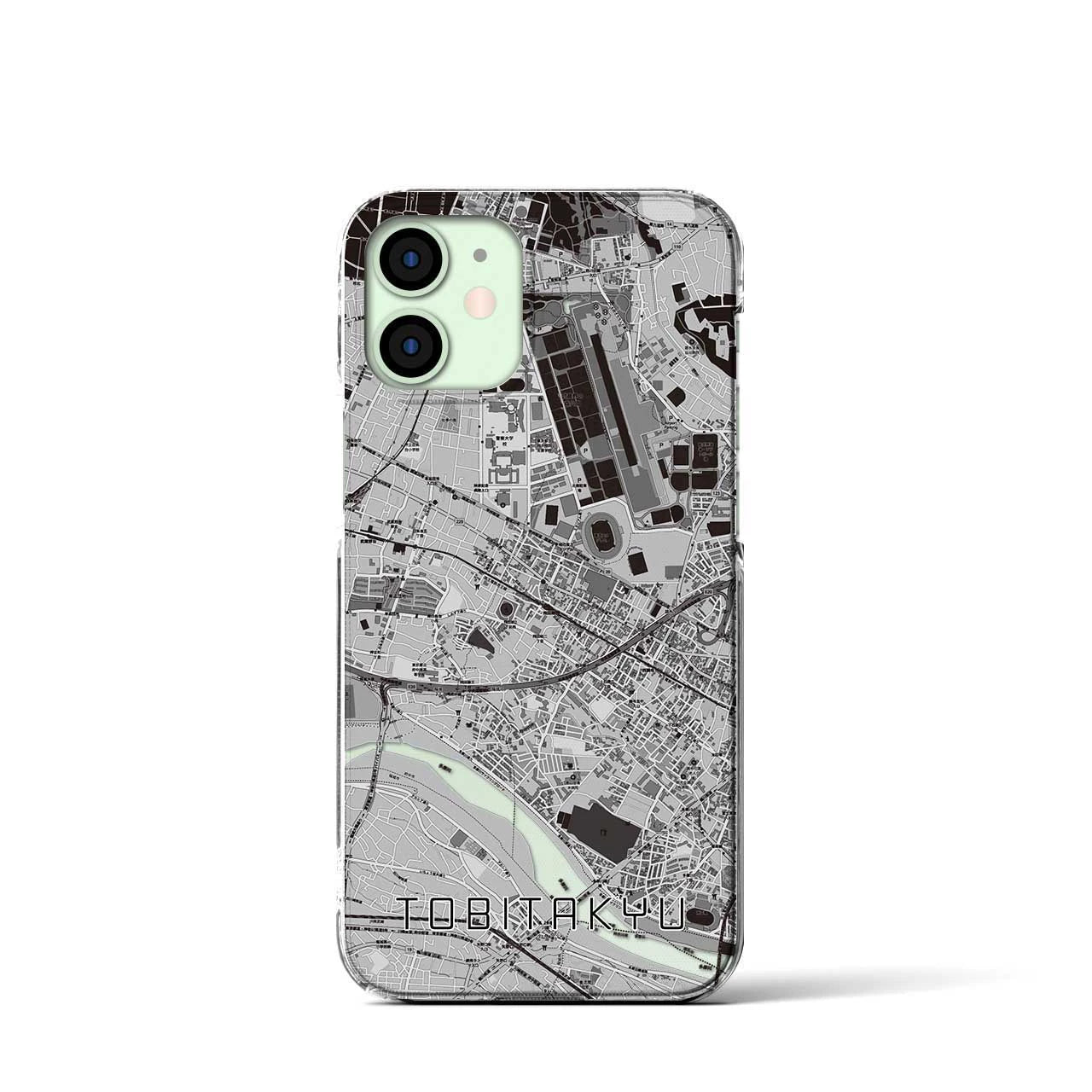 【飛田給(東京都)】地図柄iPhoneケース(クリアタイプ)