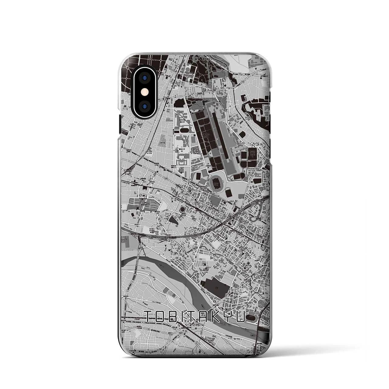 【飛田給(東京都)】地図柄iPhoneケース(クリアタイプ)