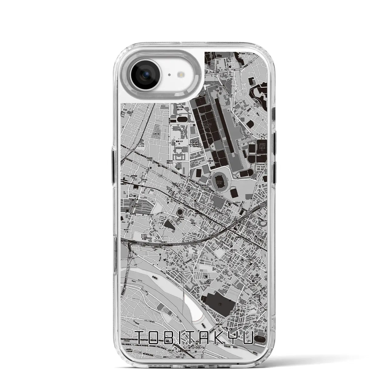 【飛田給(東京都)】地図柄iPhoneケース(MagSafeタイプ)