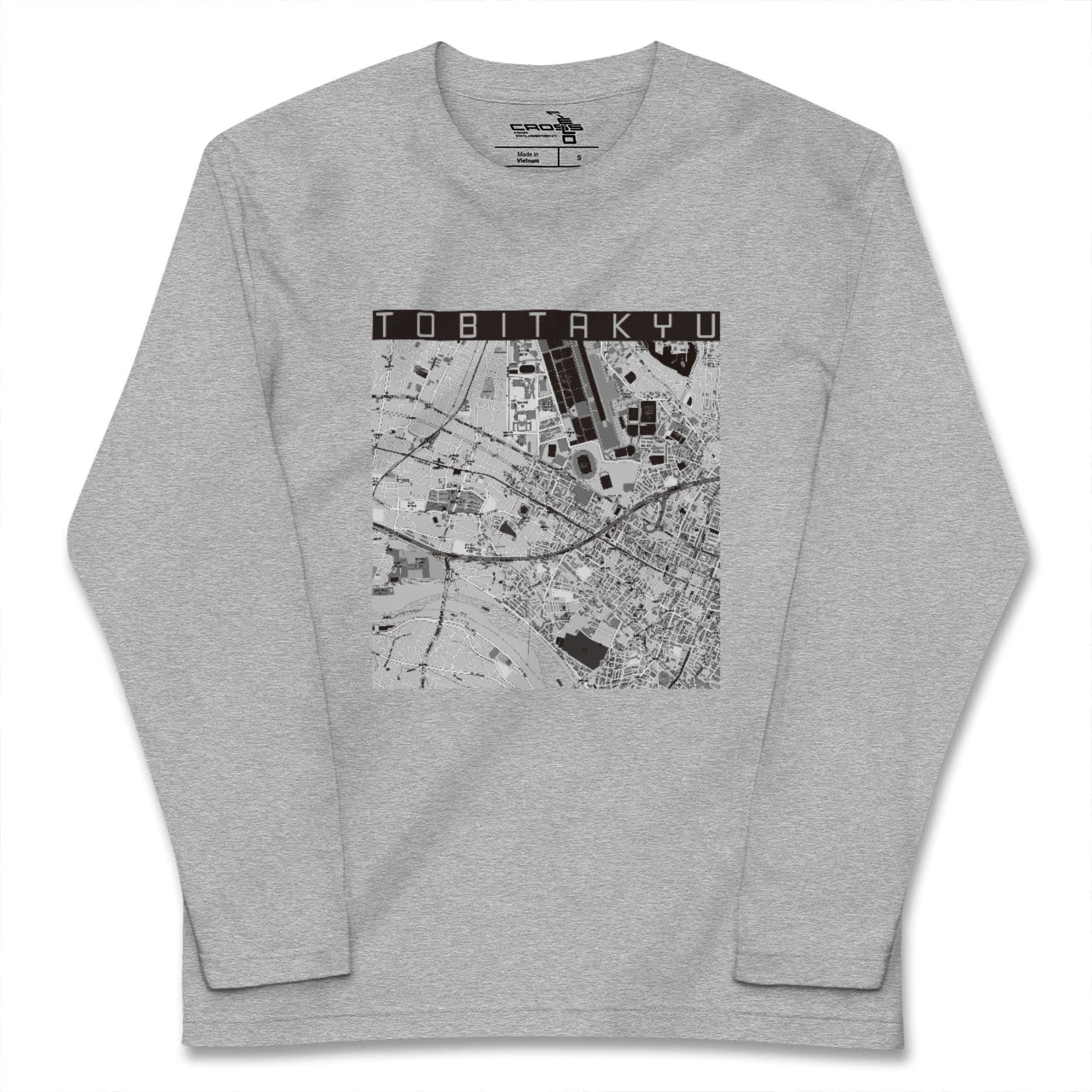 【飛田給(東京都)】地図柄ロングスリーブTシャツ