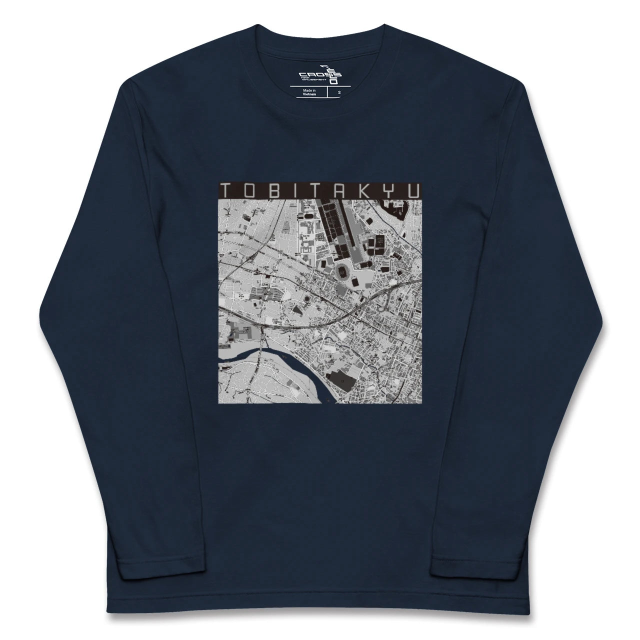 【飛田給(東京都)】地図柄ロングスリーブTシャツ