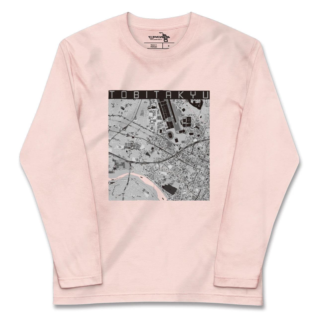 【飛田給(東京都)】地図柄ロングスリーブTシャツ