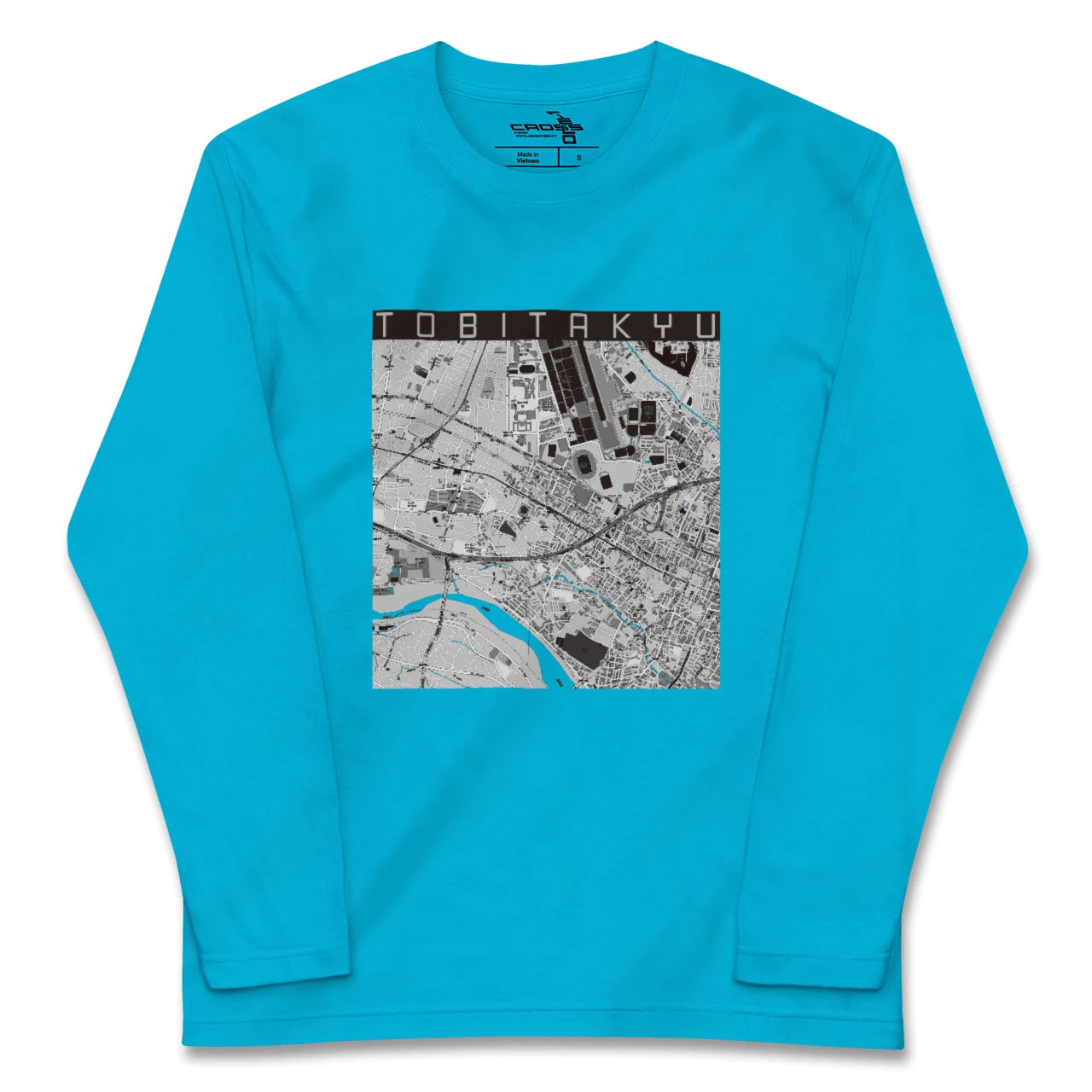 【飛田給(東京都)】地図柄ロングスリーブTシャツ