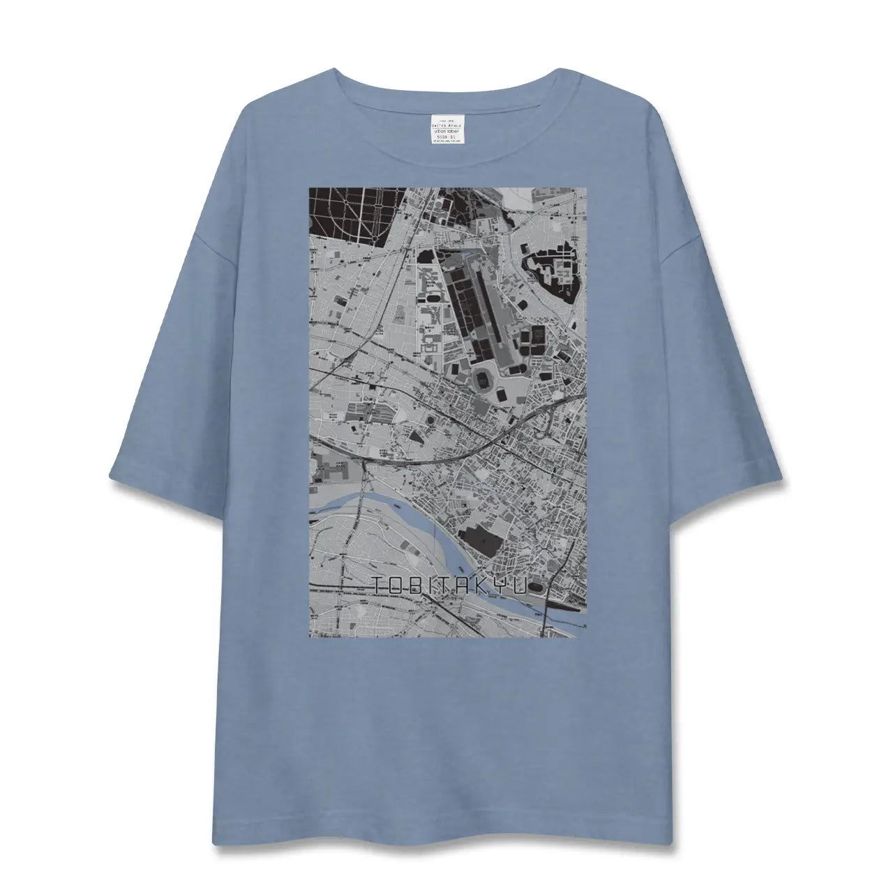 【飛田給(東京都)】地図柄ビッグシルエットTシャツ