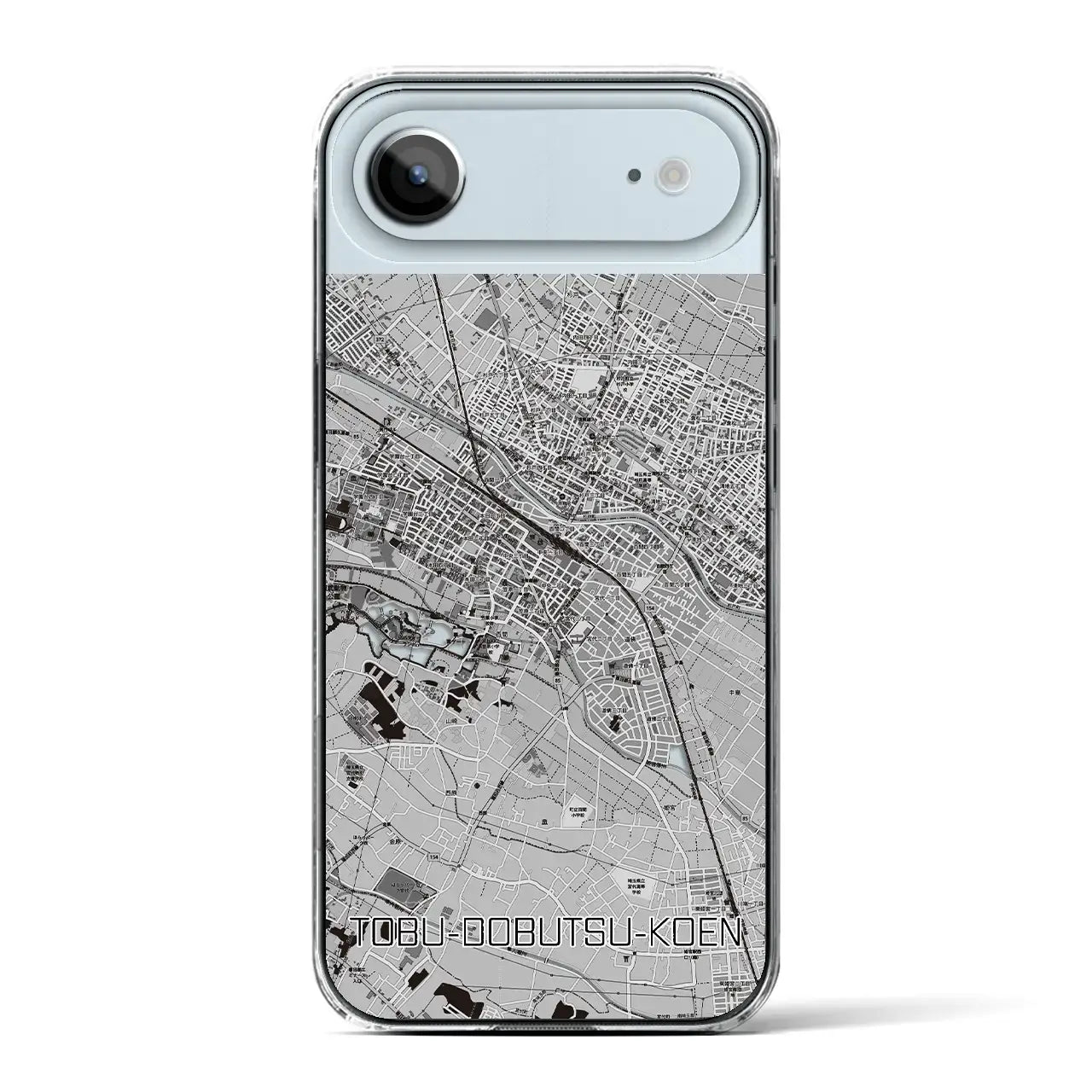 【東武動物公園(埼玉県)】地図柄iPhoneケース(クリアタイプ)