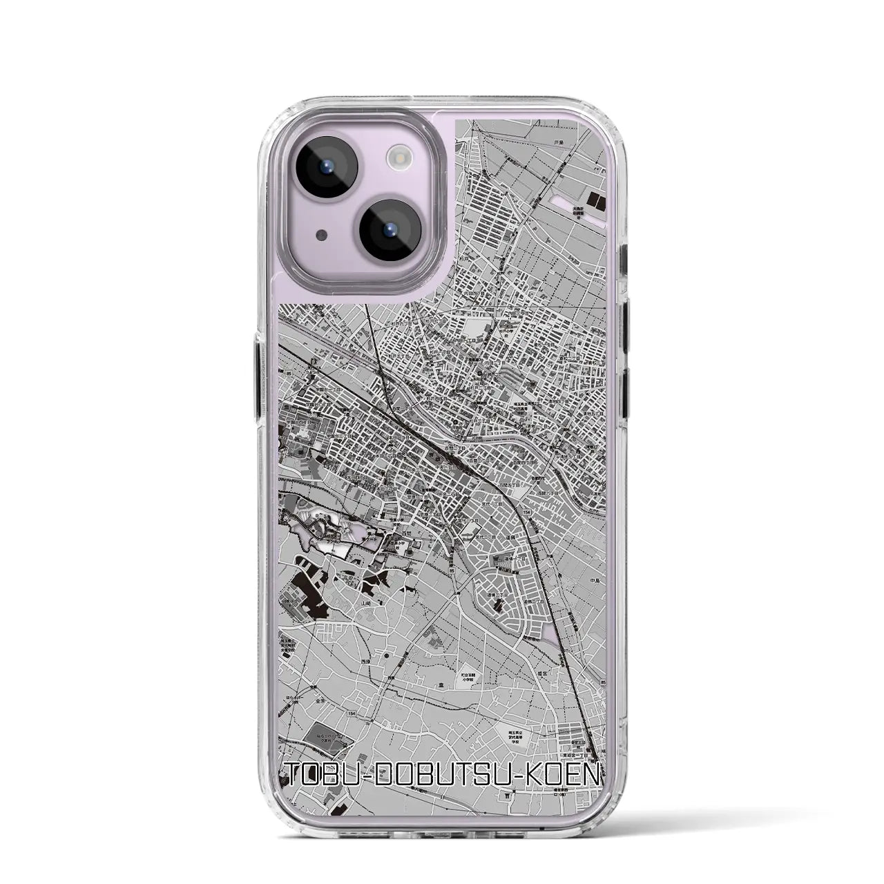 【東武動物公園(埼玉県)】地図柄iPhoneケース(MagSafeタイプ)