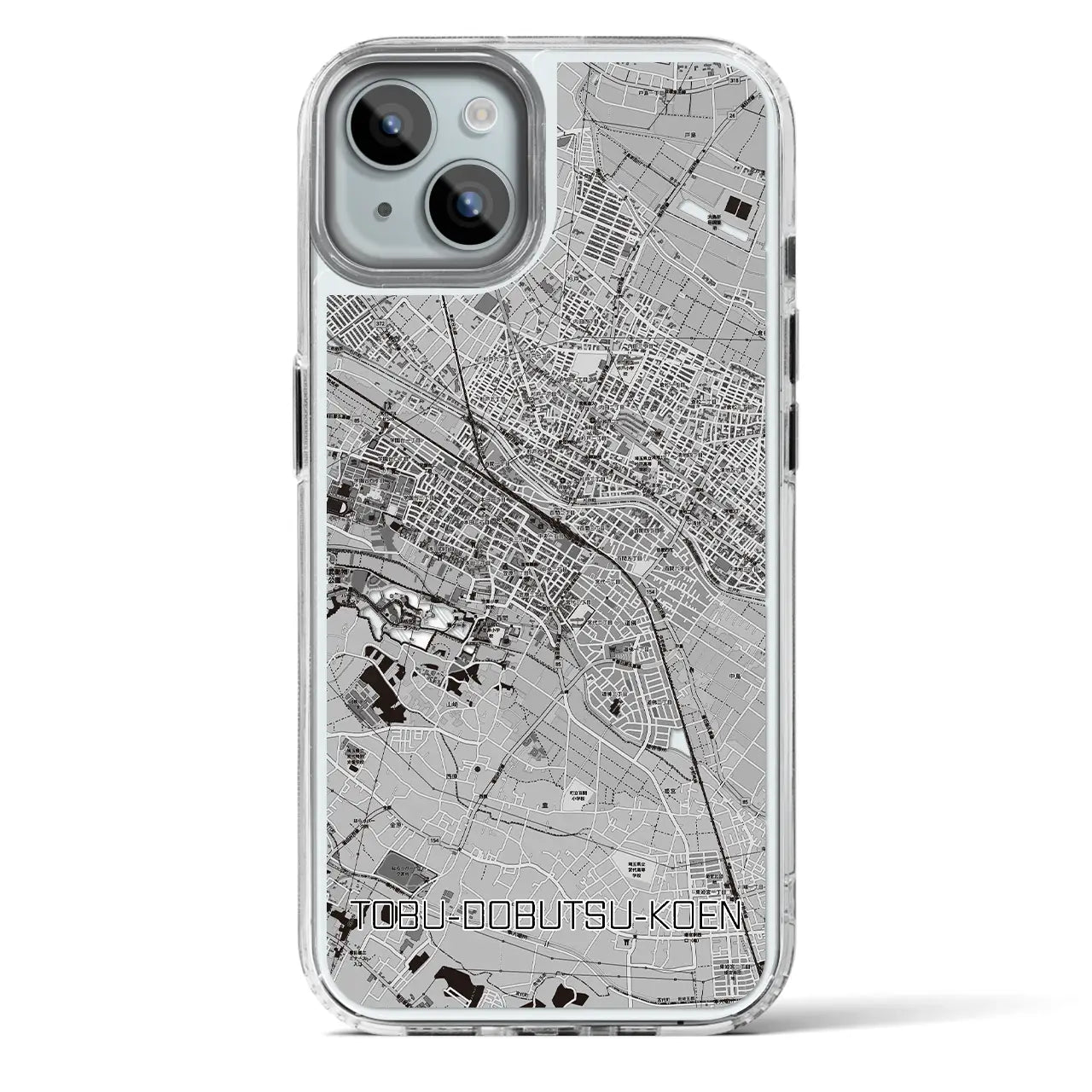 【東武動物公園(埼玉県)】地図柄iPhoneケース(MagSafeタイプ)