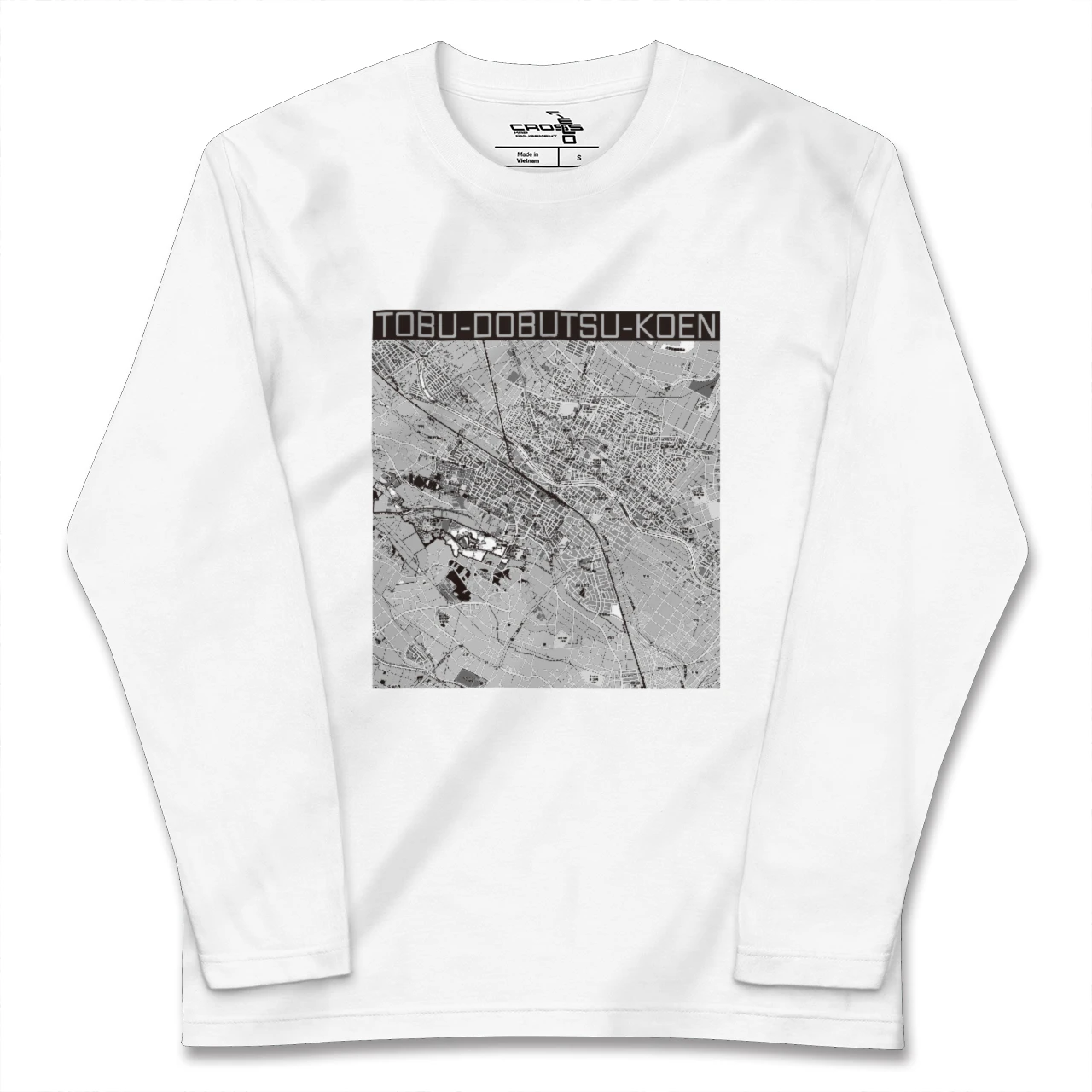 【東武動物公園(埼玉県)】地図柄ロングスリーブTシャツ
