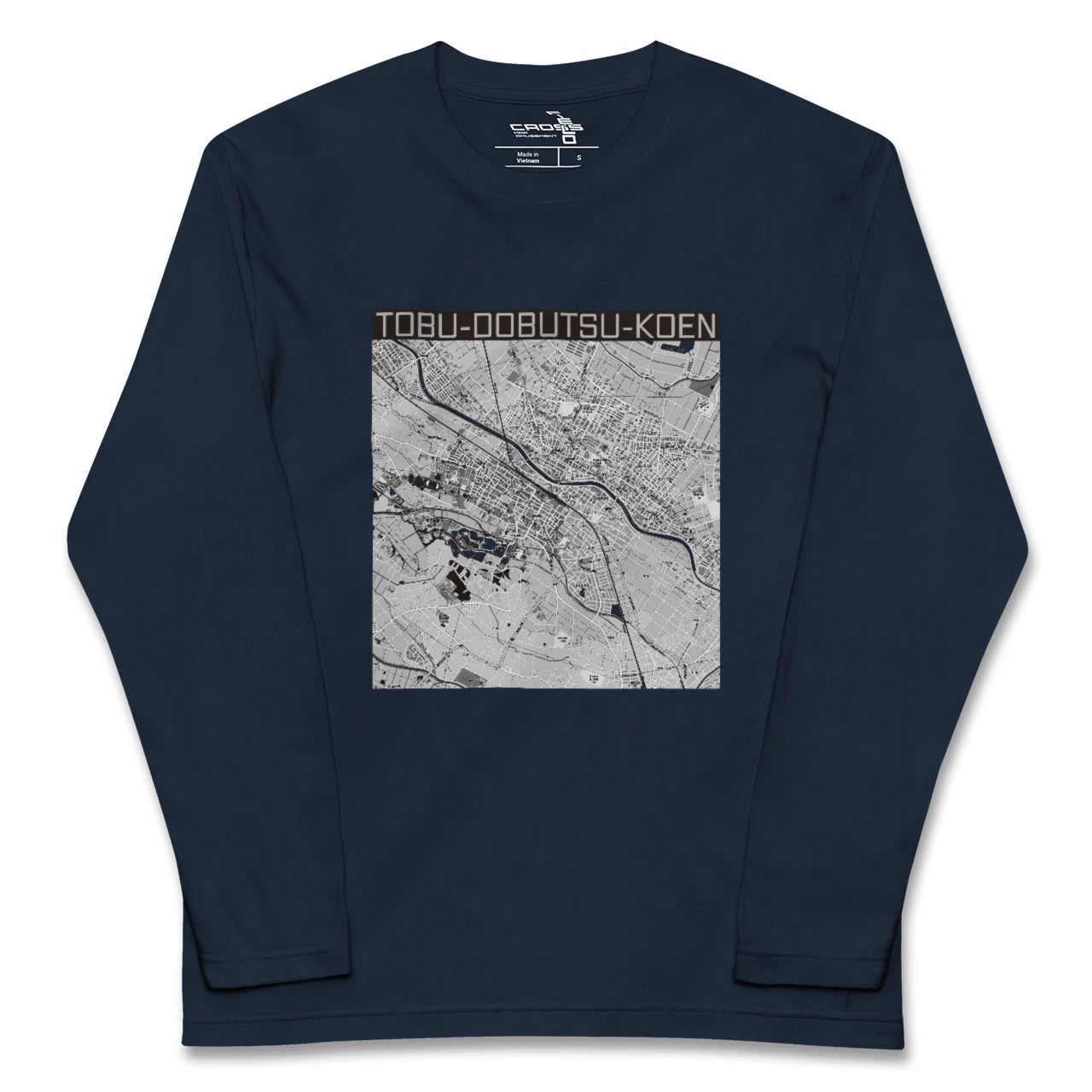 【東武動物公園(埼玉県)】地図柄ロングスリーブTシャツ
