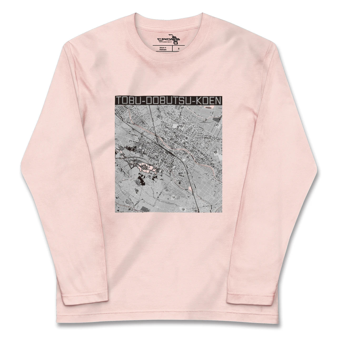 【東武動物公園(埼玉県)】地図柄ロングスリーブTシャツ