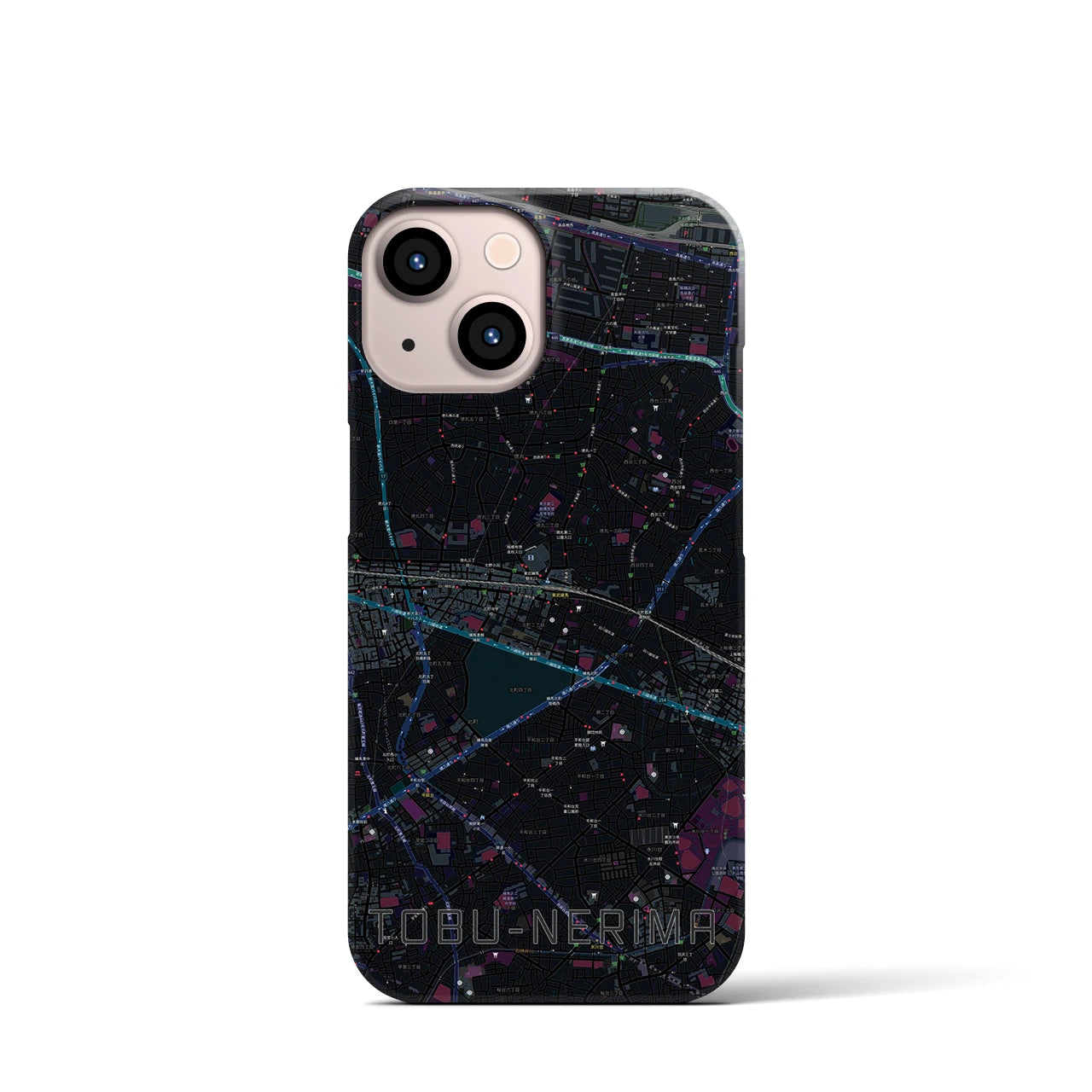 【東武練馬(東京都)】地図柄iPhoneケース(バックカバータイプ)