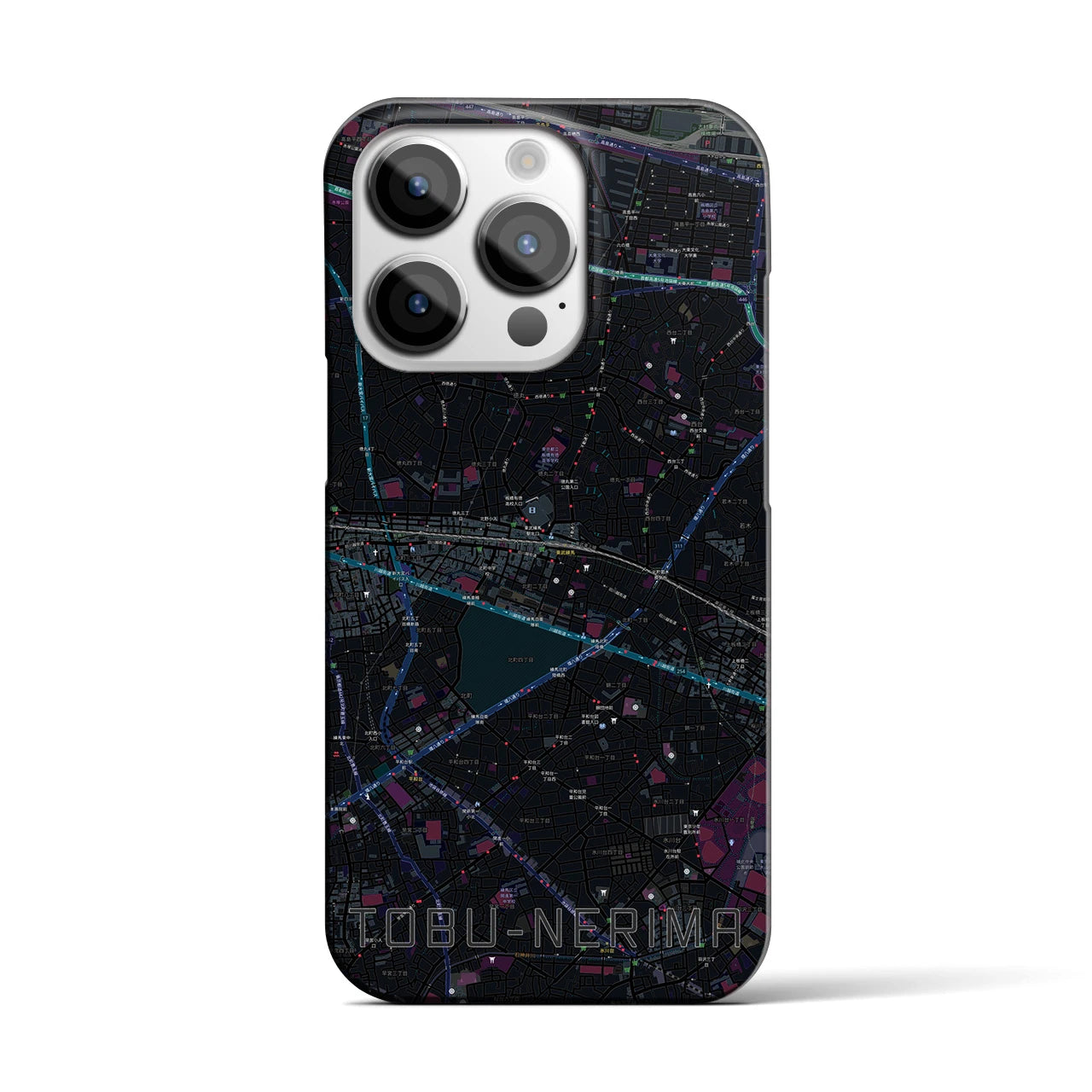 【東武練馬(東京都)】地図柄iPhoneケース(バックカバータイプ)