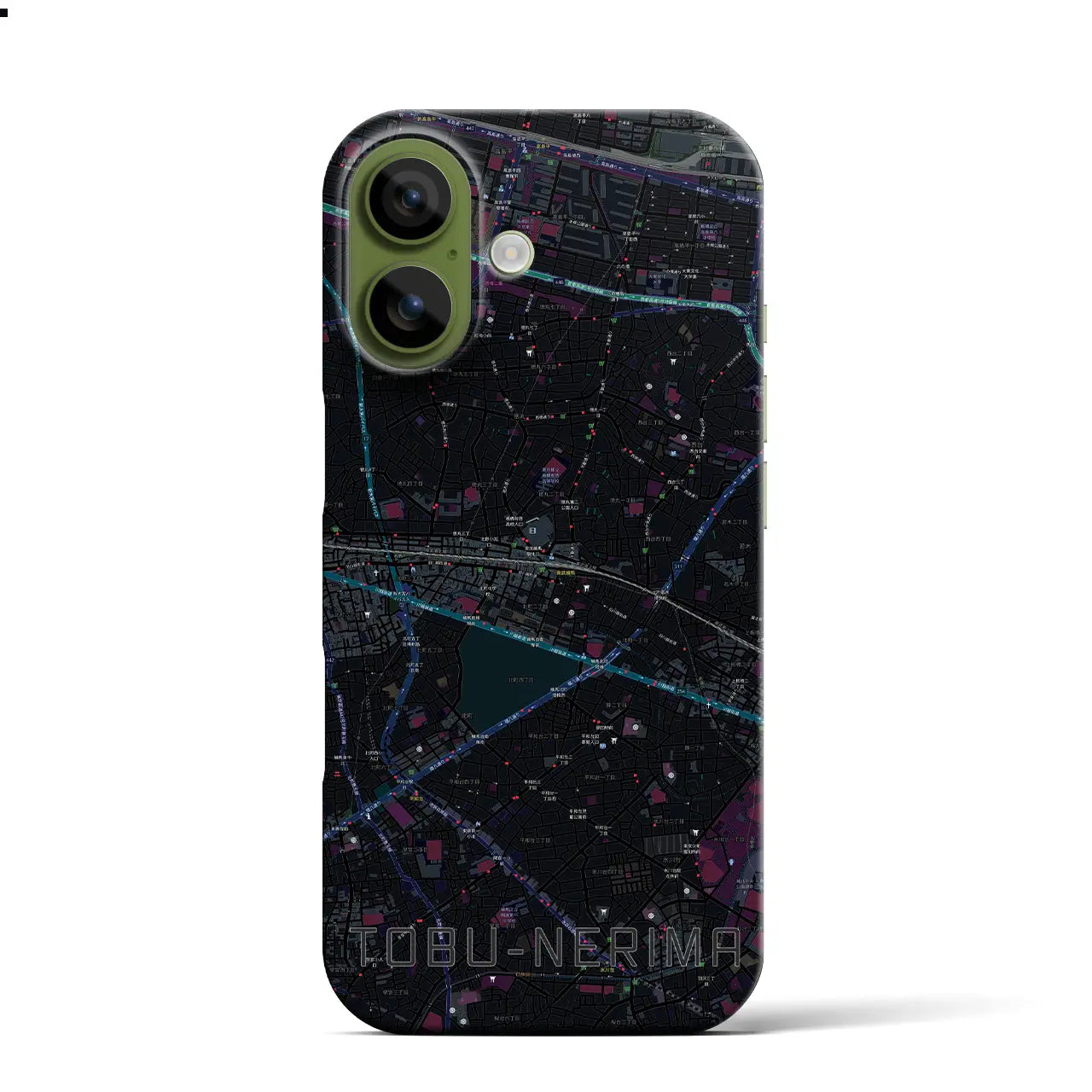 【東武練馬(東京都)】地図柄iPhoneケース(バックカバータイプ)