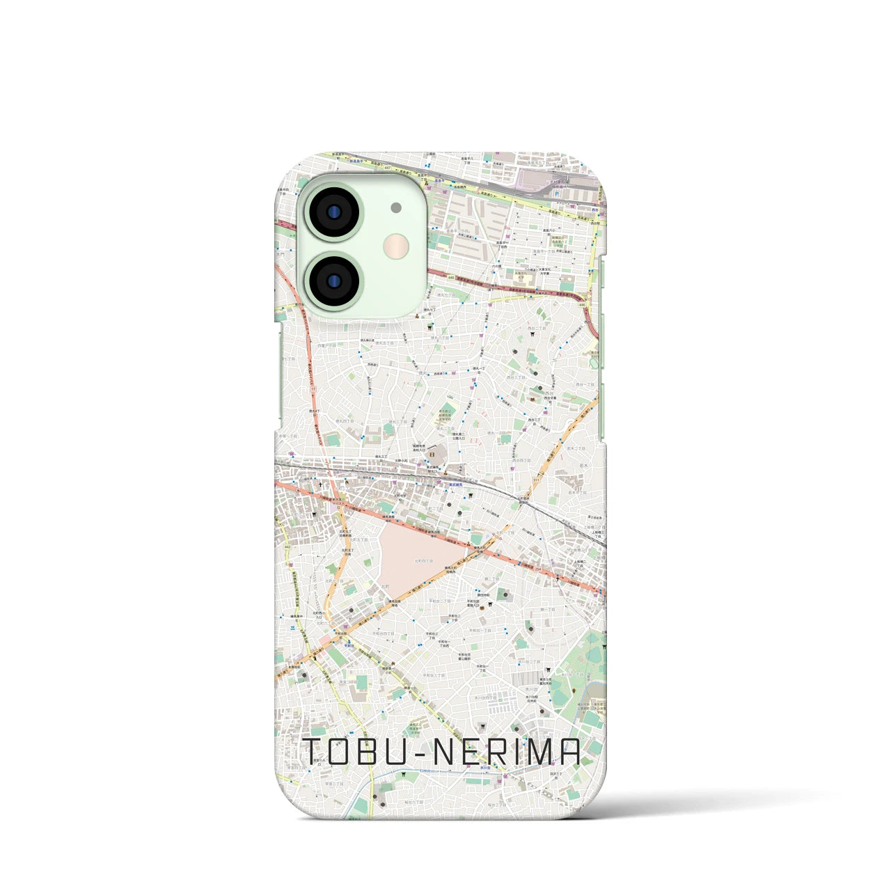【東武練馬(東京都)】地図柄iPhoneケース(バックカバータイプ)