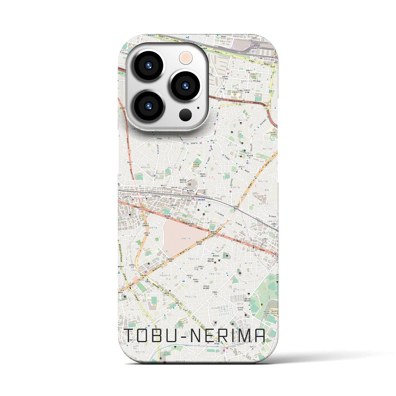 【東武練馬(東京都)】地図柄iPhoneケース(バックカバータイプ)