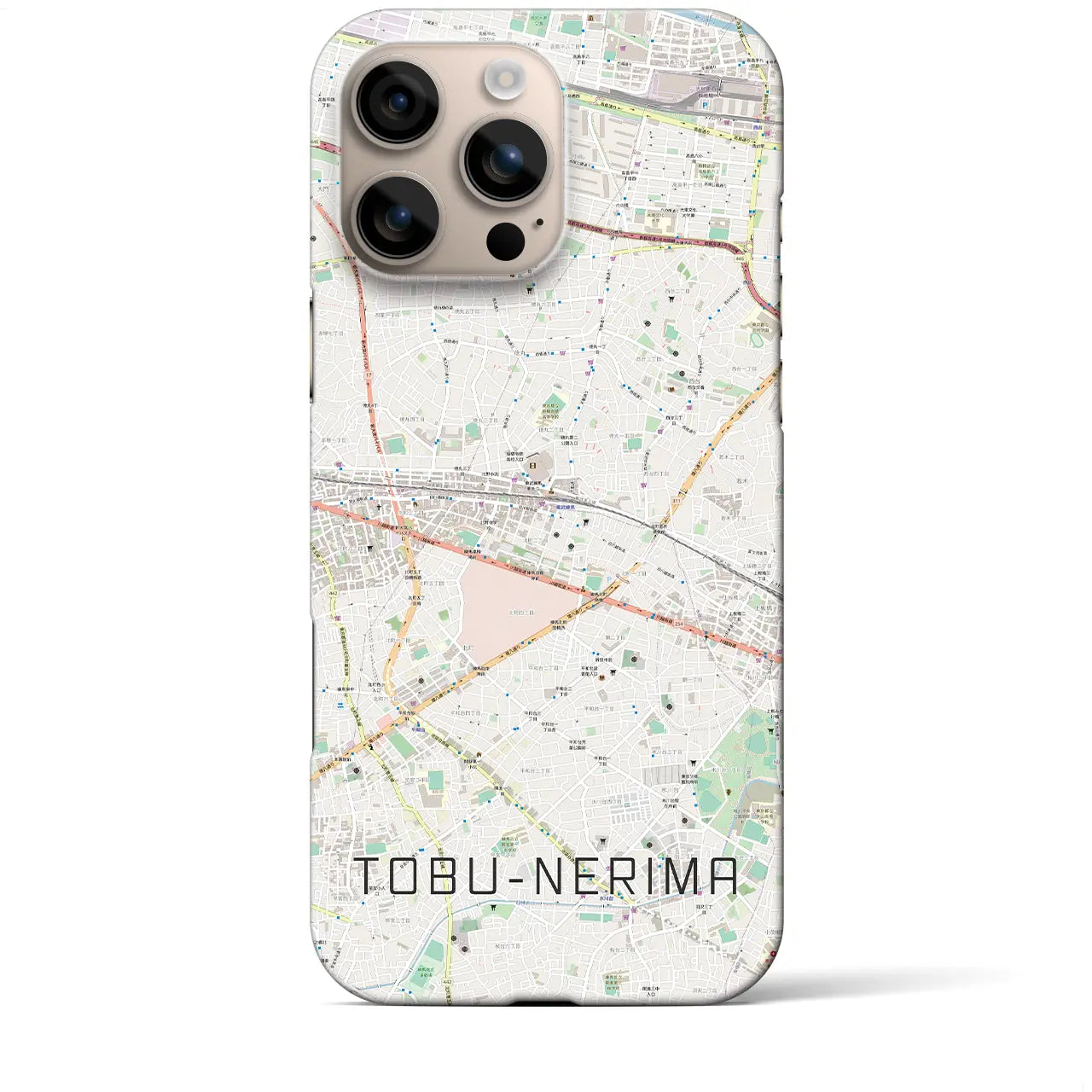 【東武練馬(東京都)】地図柄iPhoneケース(バックカバータイプ)