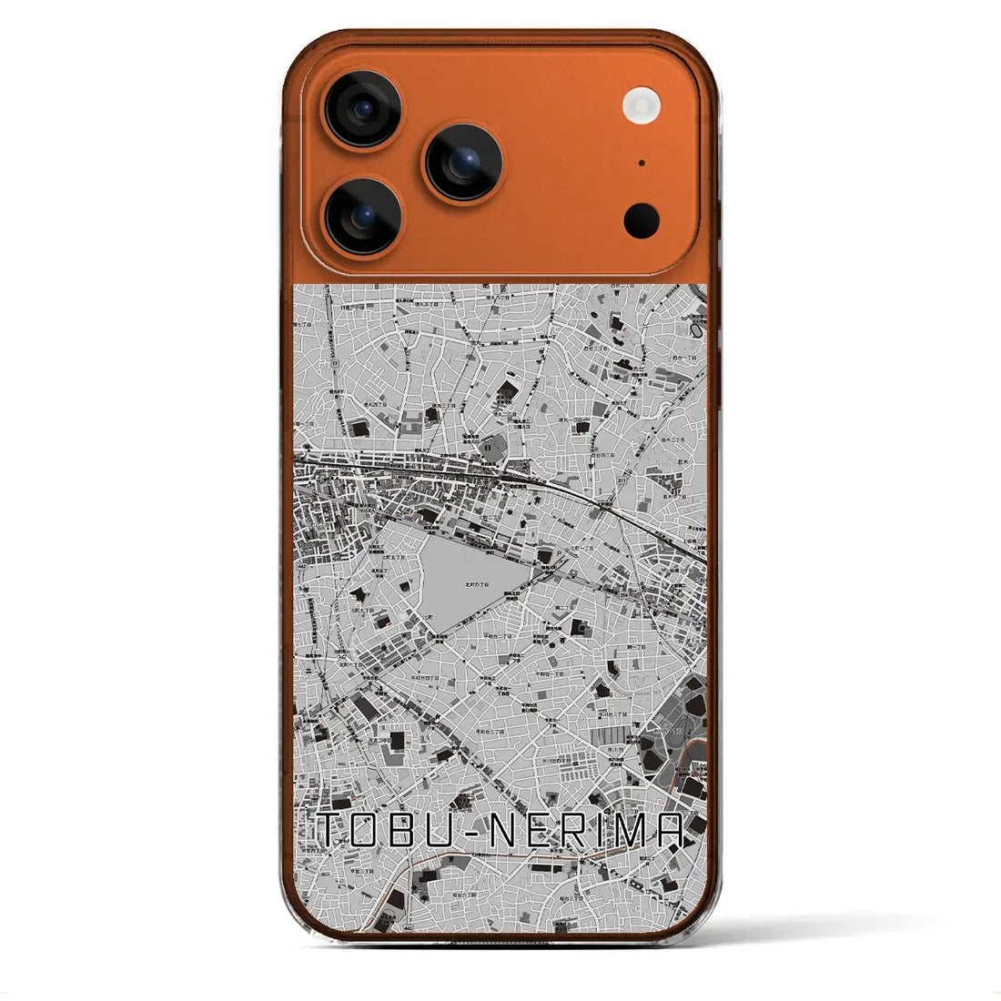 【東武練馬(東京都)】地図柄iPhoneケース(クリアタイプ)