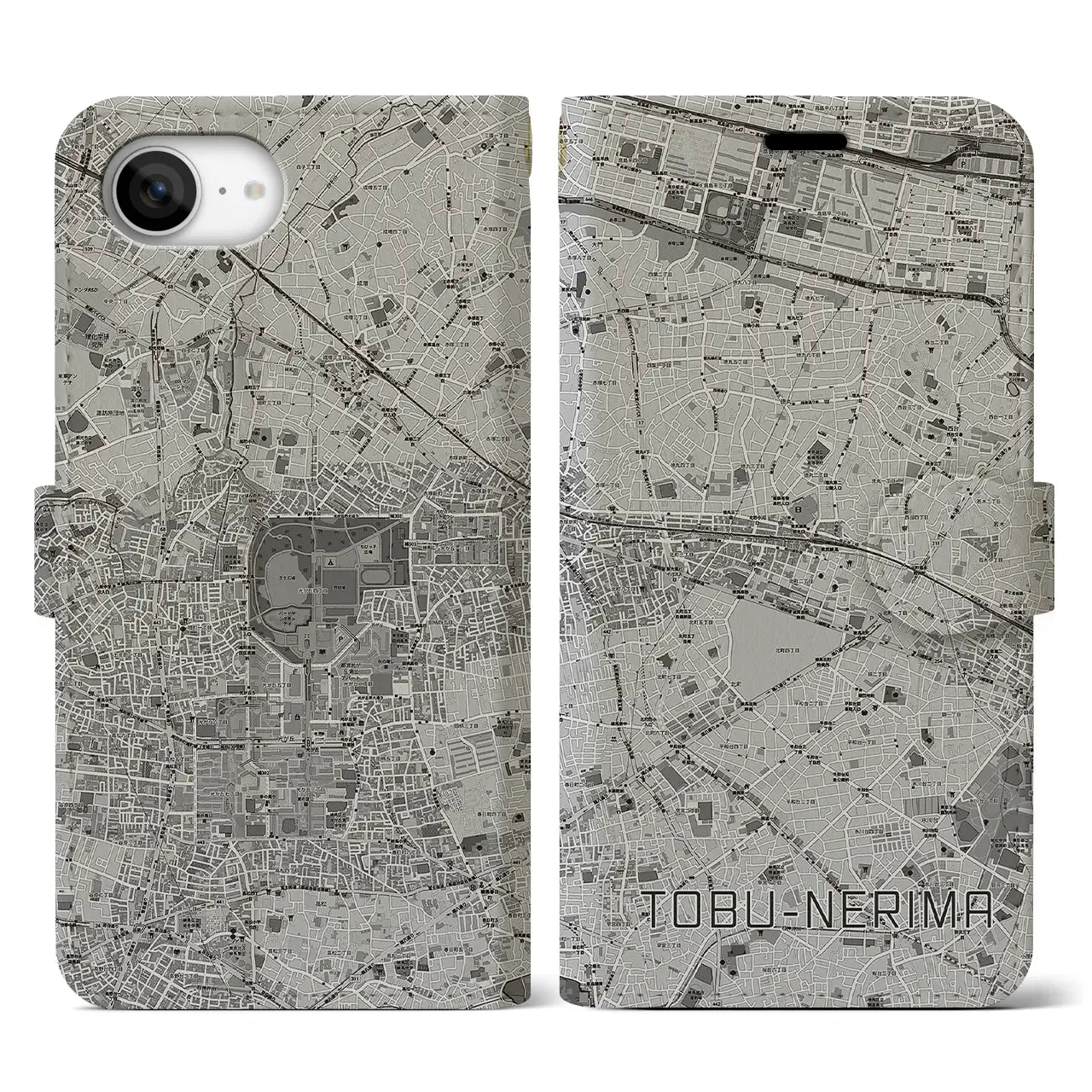 【東武練馬(東京都)】地図柄iPhoneケース(手帳タイプ)