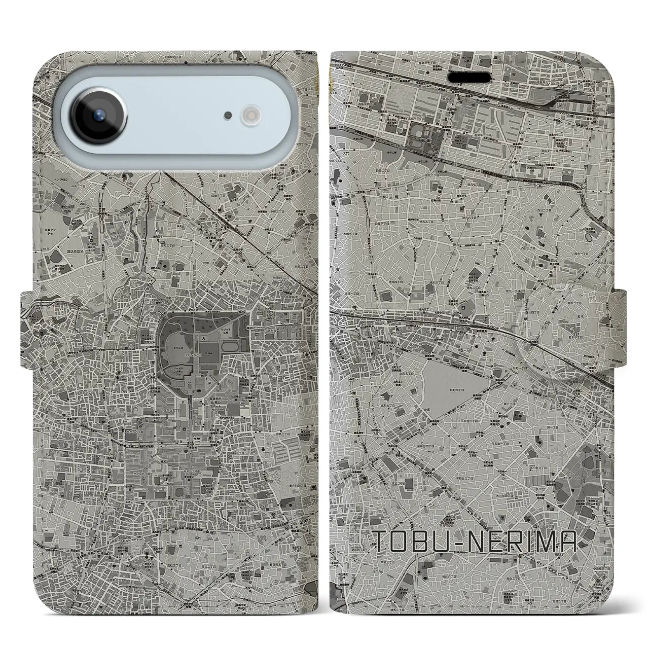 【東武練馬(東京都)】地図柄iPhoneケース(手帳タイプ)