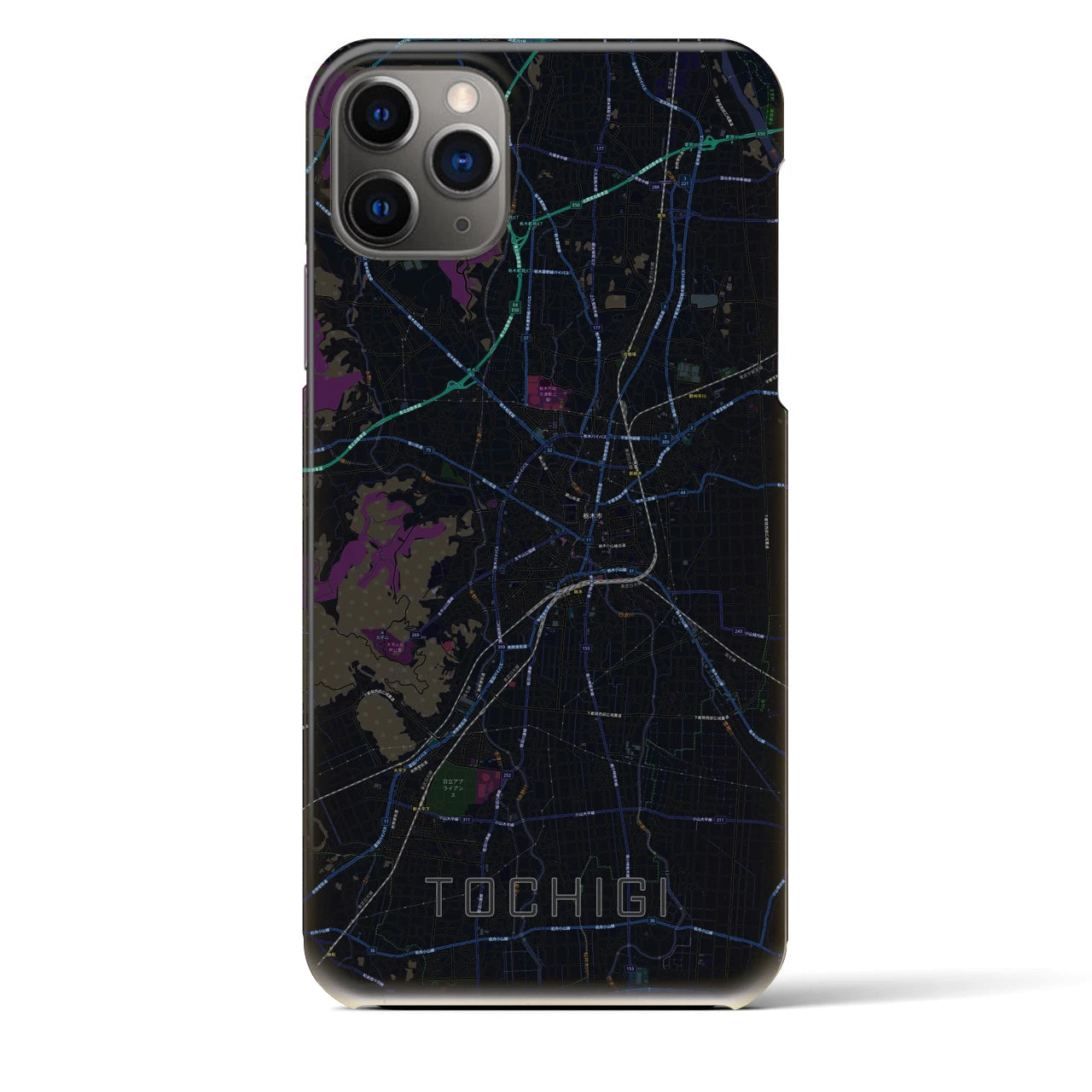 【栃木(栃木県)】地図柄iPhoneケース(バックカバータイプ)