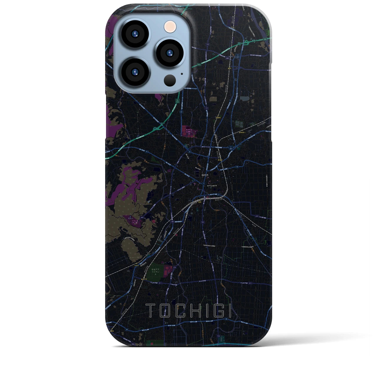 【栃木(栃木県)】地図柄iPhoneケース(バックカバータイプ)