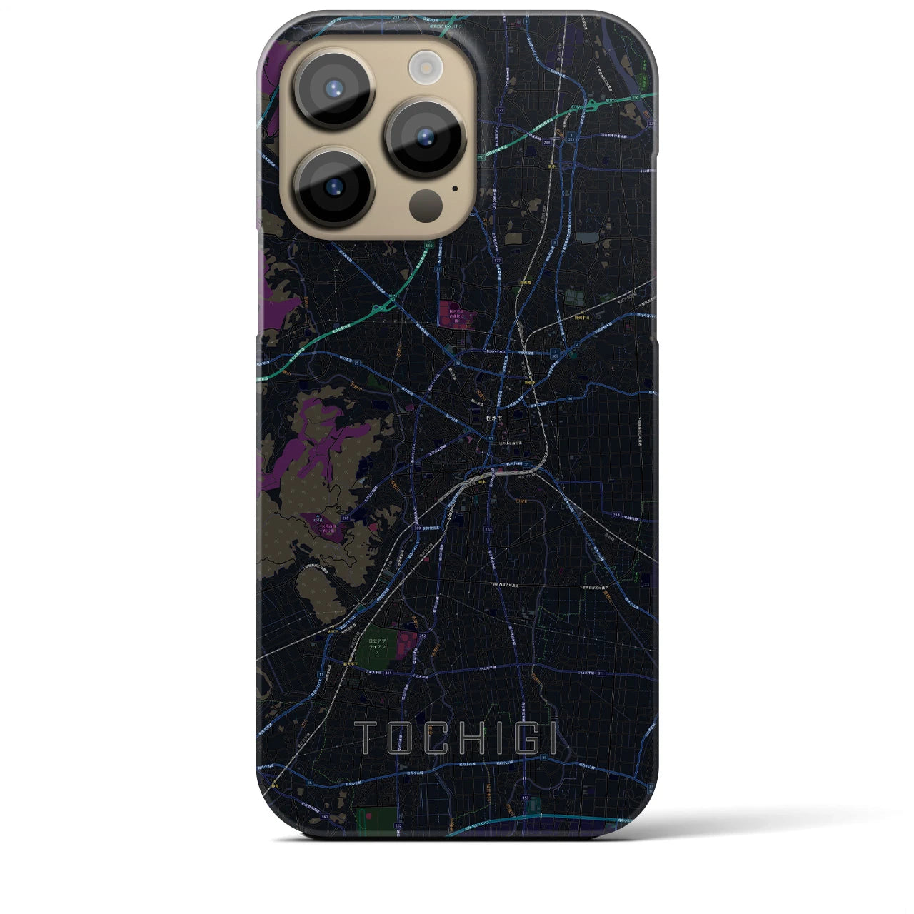 【栃木(栃木県)】地図柄iPhoneケース(バックカバータイプ)
